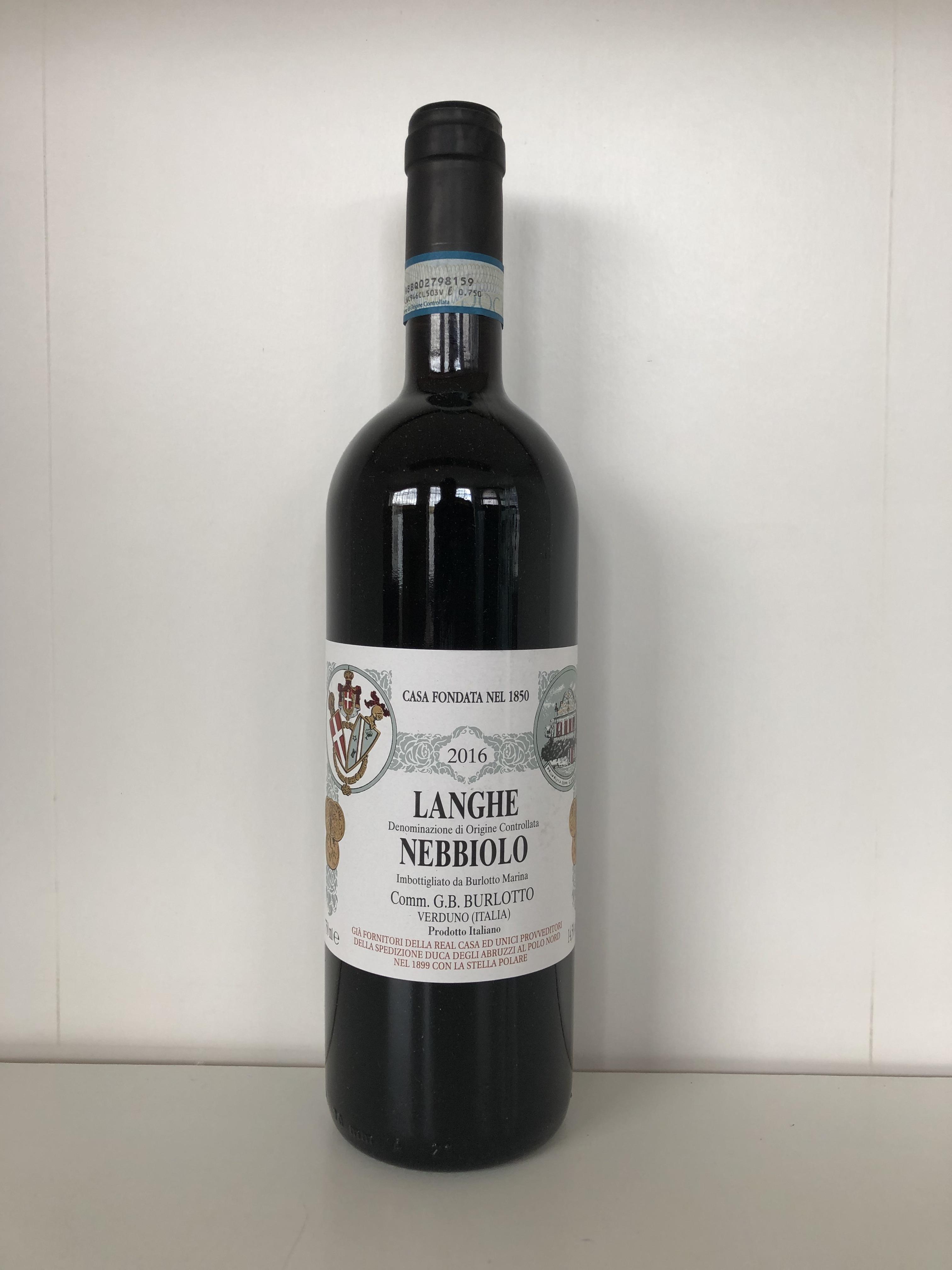 2016 Langhe Nebbiolo, Burlotto, Italy, 6 bottles