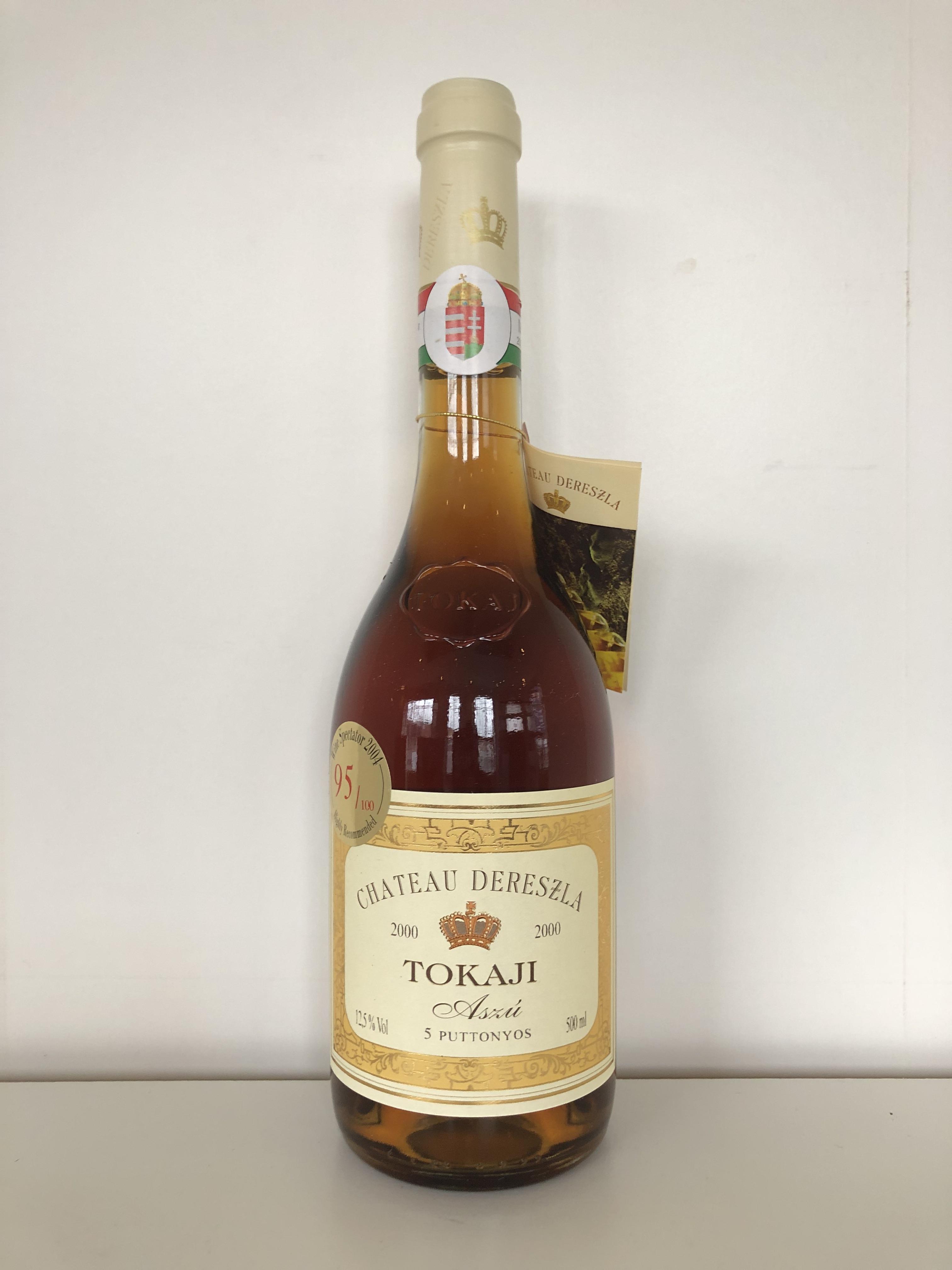 2000 Tokaji Aszu 5 Puttonyos, Chateau Dereszla, Tokaj, Hungary, 6 bottles