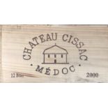 2000 Cissac, Haut Medoc, Bordeaux, France, 12 bottles
