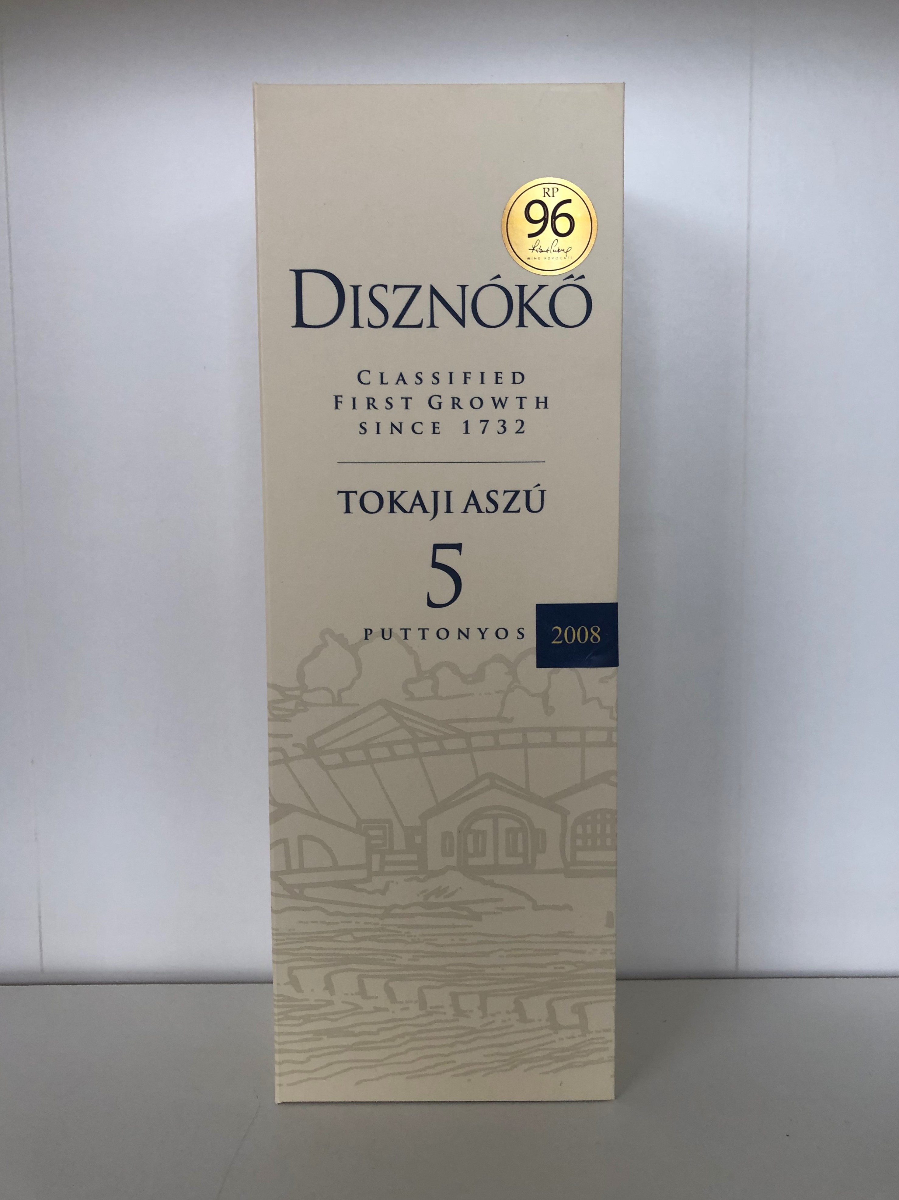 2008 Tokaji Aszu 5 Puttonyos, Disznoko, Tokaj, Hungary, 6 bottles