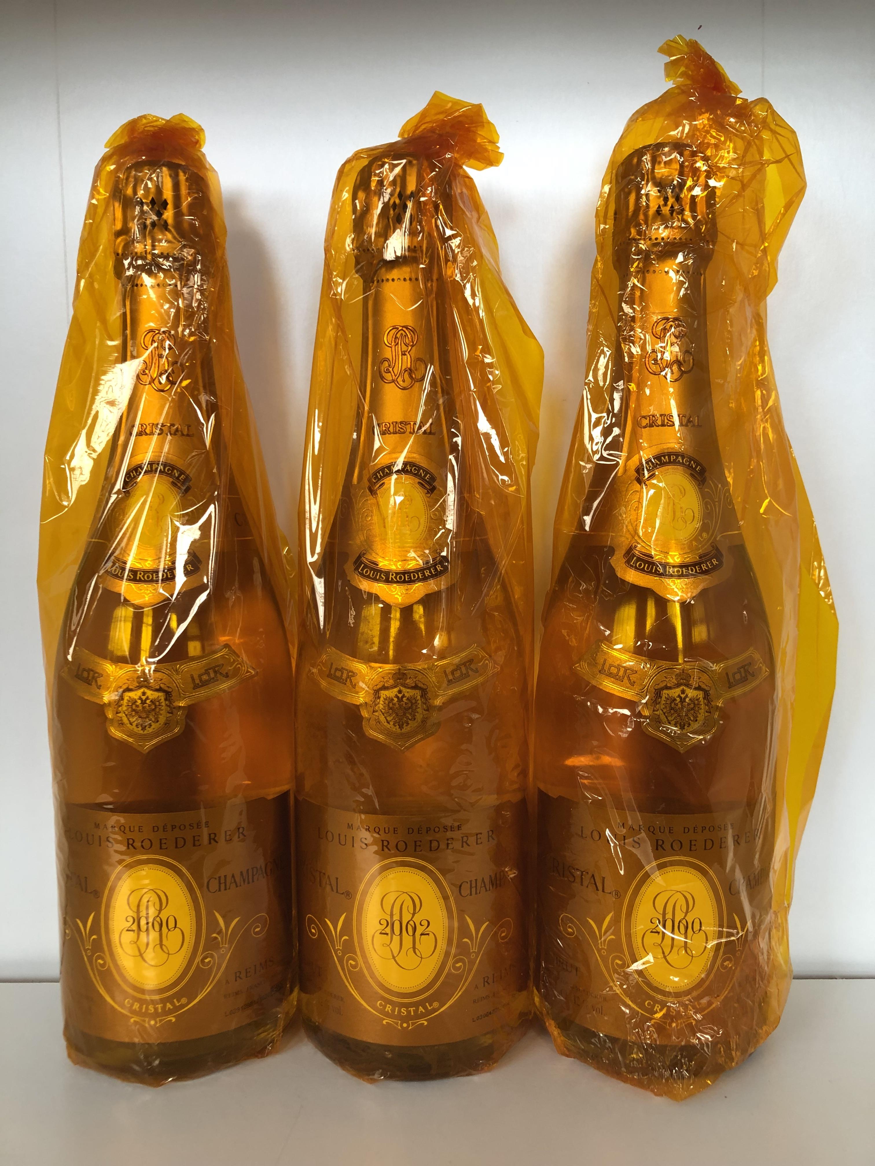 Various Cristal Tasting Lot, Louis Roederer, Champagne, France, 3 bottles