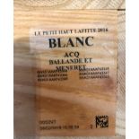 2016 Petit Haut Lafitte Blanc, Smith Haut Lafitte, Pessac, Bordeaux, France, 12 bottles