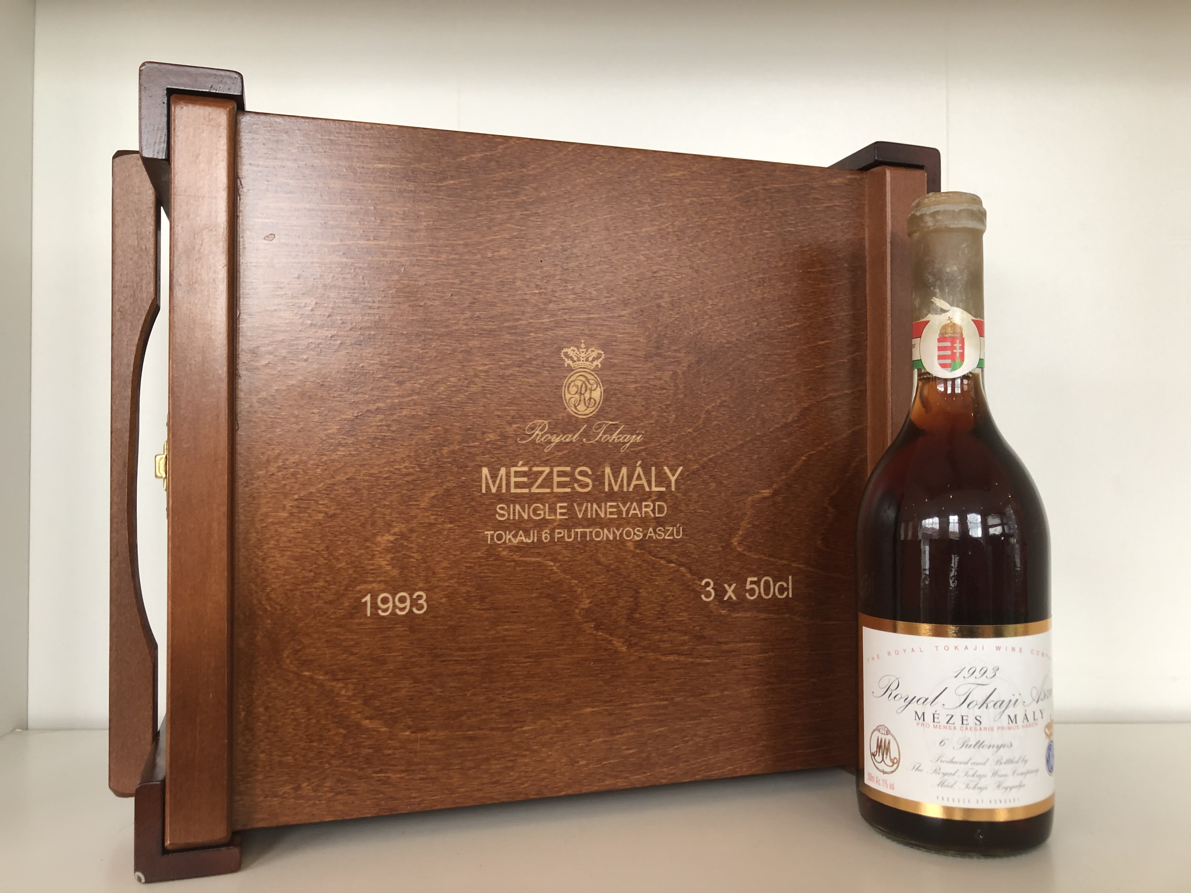 1993 Tokaji Mezes Maly 6 Puttonyos, Royal Tokaji Company, Tokaj, Hungary, 3 bottles