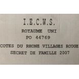 2007 Cotes du Rhone-Villages Secret de Famille, Paul Jaboulet Aine, 12 bottles of 75cl.