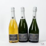 Various Vintages Bonnaire Champagne Tasting Lot, 6 bottles of 75cl.