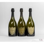 Various Vintages Dom Perignon Tasting Lot, 3 bottles of 75cl.