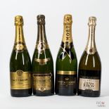 Various Vintages Mixed Vintage Champagne, 4 bottles of 75cl.
