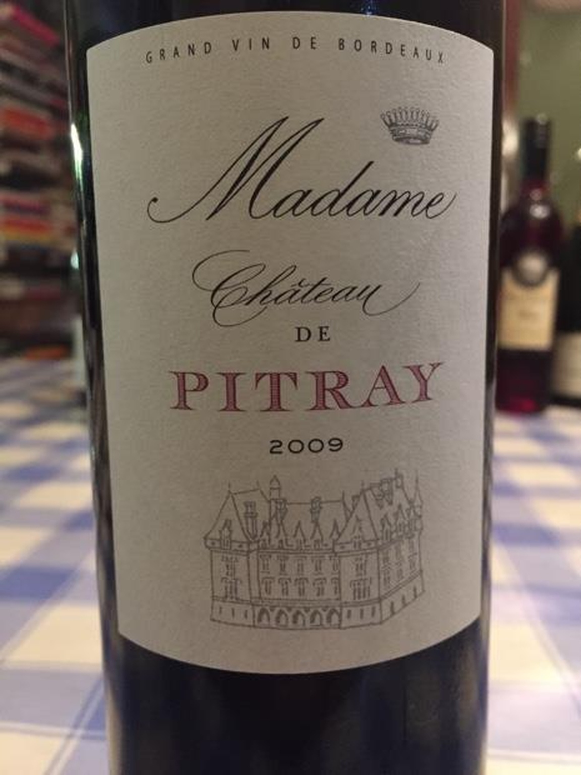 2009 Cuvee Madame Chateau de Pitray, 12 bottles of 75cl