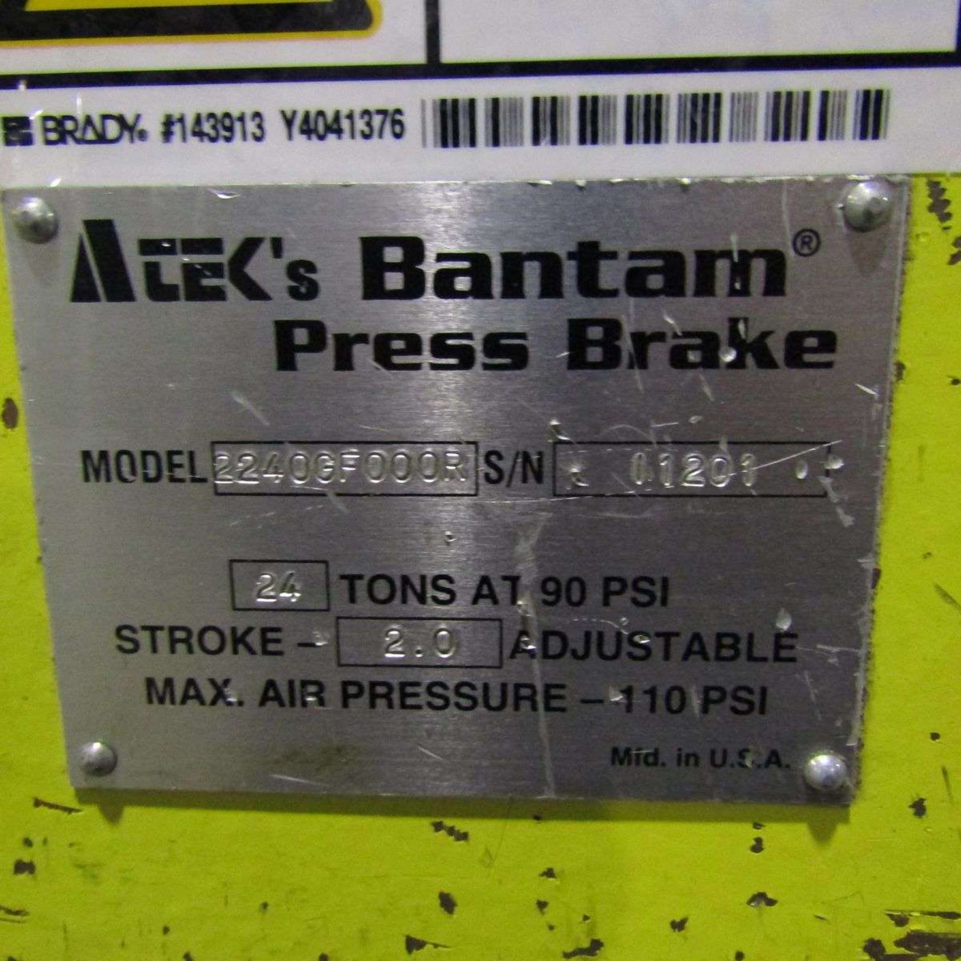 ATEK 2240G-F000R Press Brake - Image 4 of 4