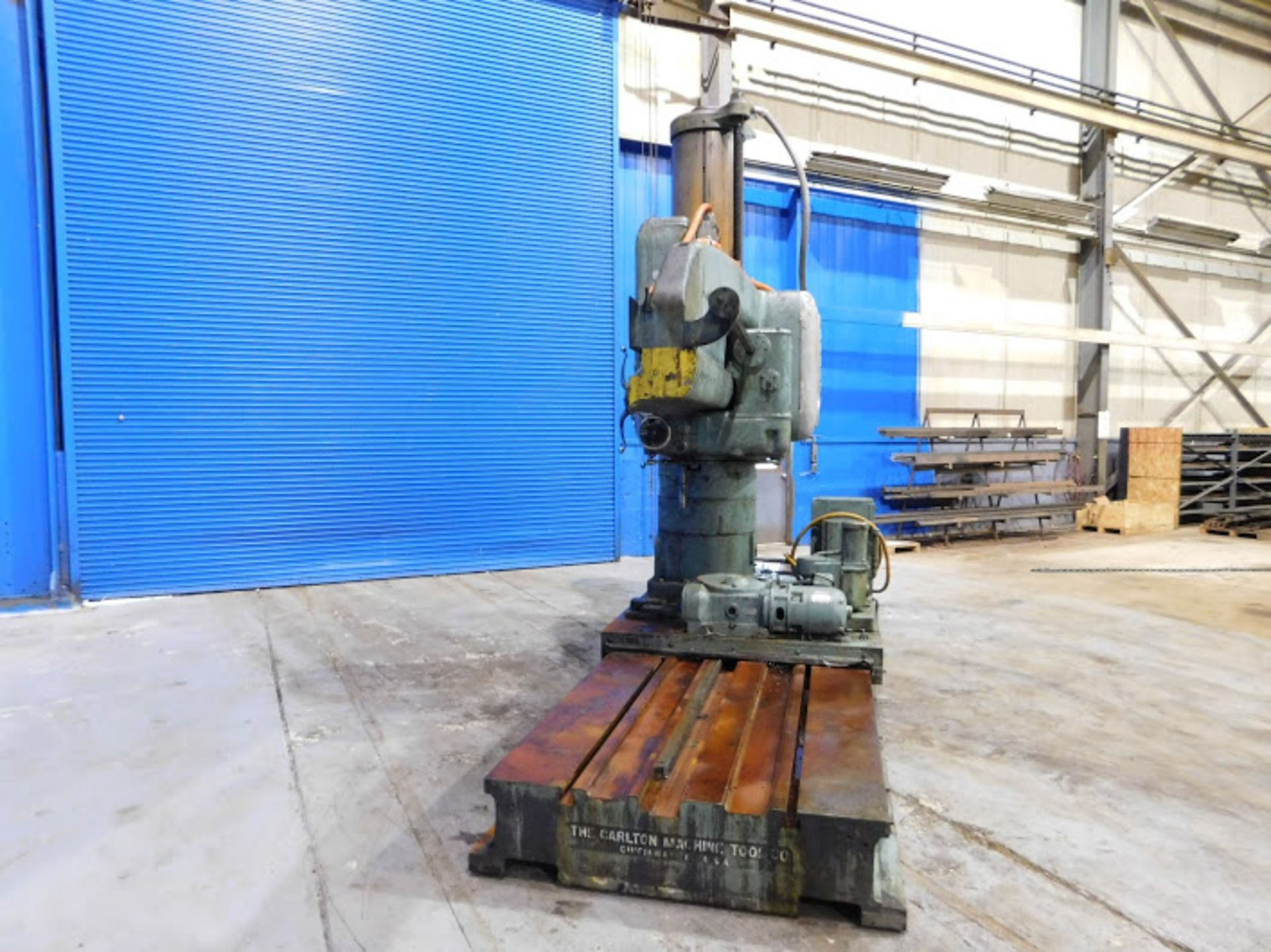 Carlton Traveling Base Radial Arm Drill, 7' x 19", Mdl: 4A (7097P) (Located In Painesville, OH) - Image 4 of 10