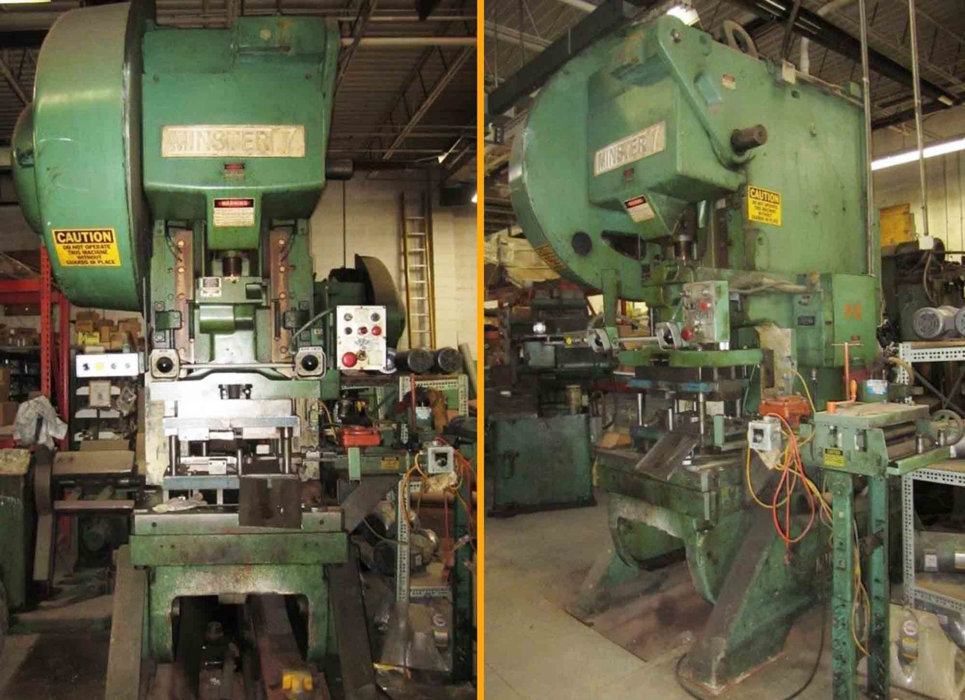 Minster OBI Punch Press, 75 Ton x 36" x 24", Mdl: #7, S/N: 22907 (6393P) (Located In Painesville,