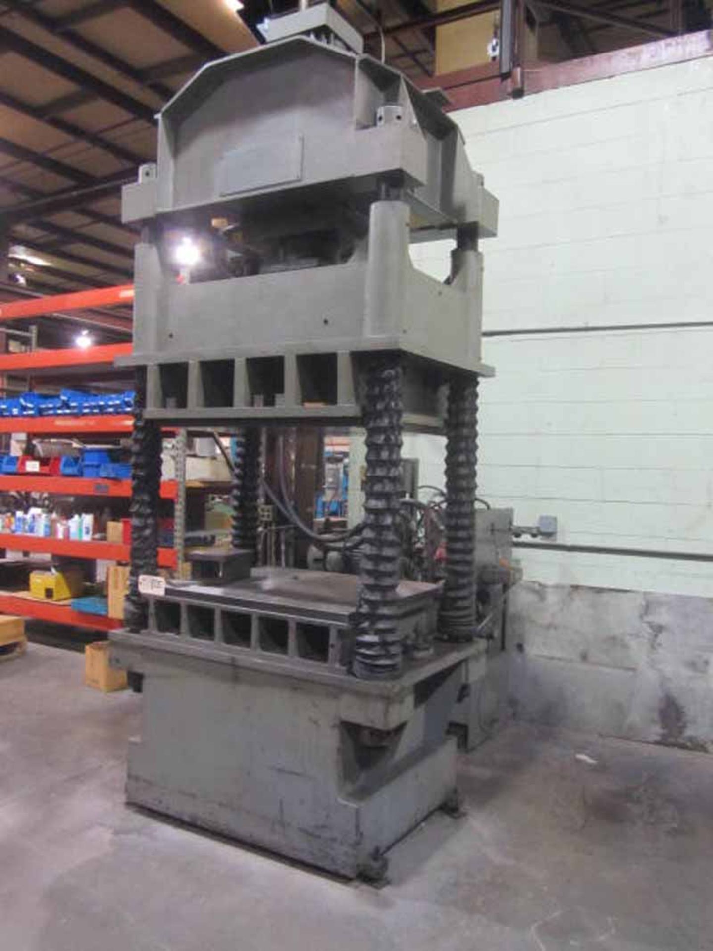 Dake 4 Post Hydraulic Press, 50 Ton x 58" x 38" (6754P) (Located In Painesville, OH)
