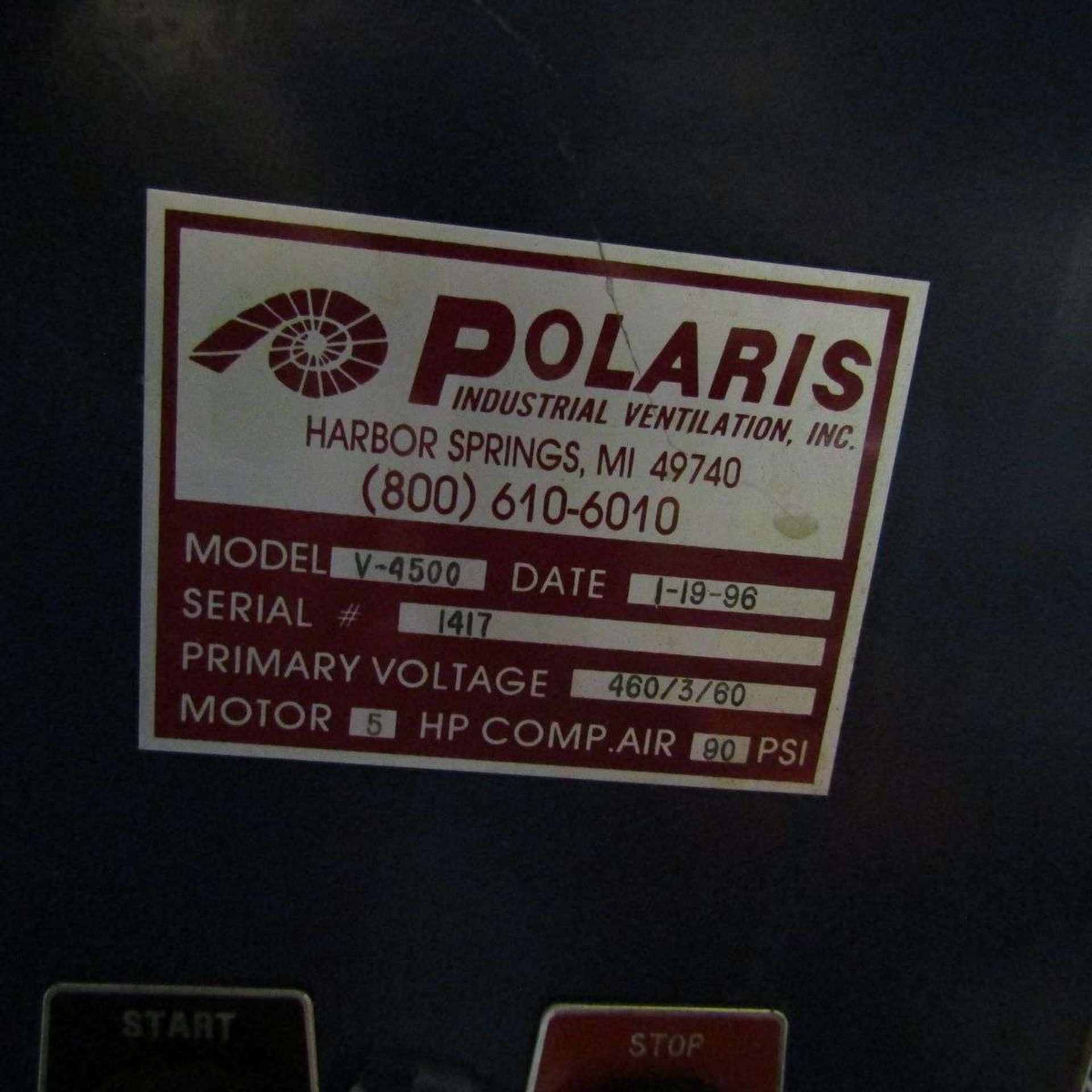 1996 Polaris V-4500 Downdraft Table - Image 6 of 6