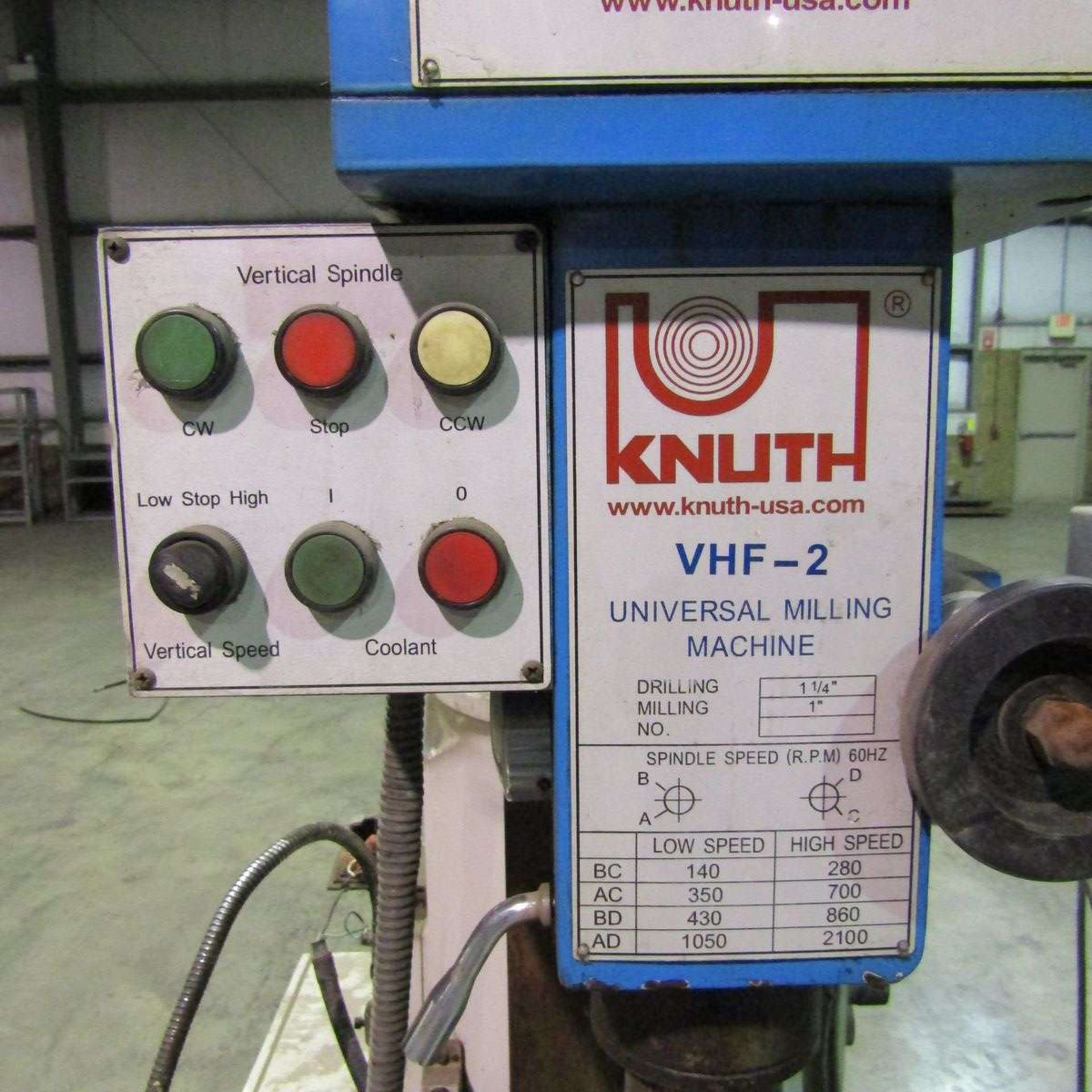 2005 Knuth VHF-2 Universal Milling Machine - Image 5 of 7