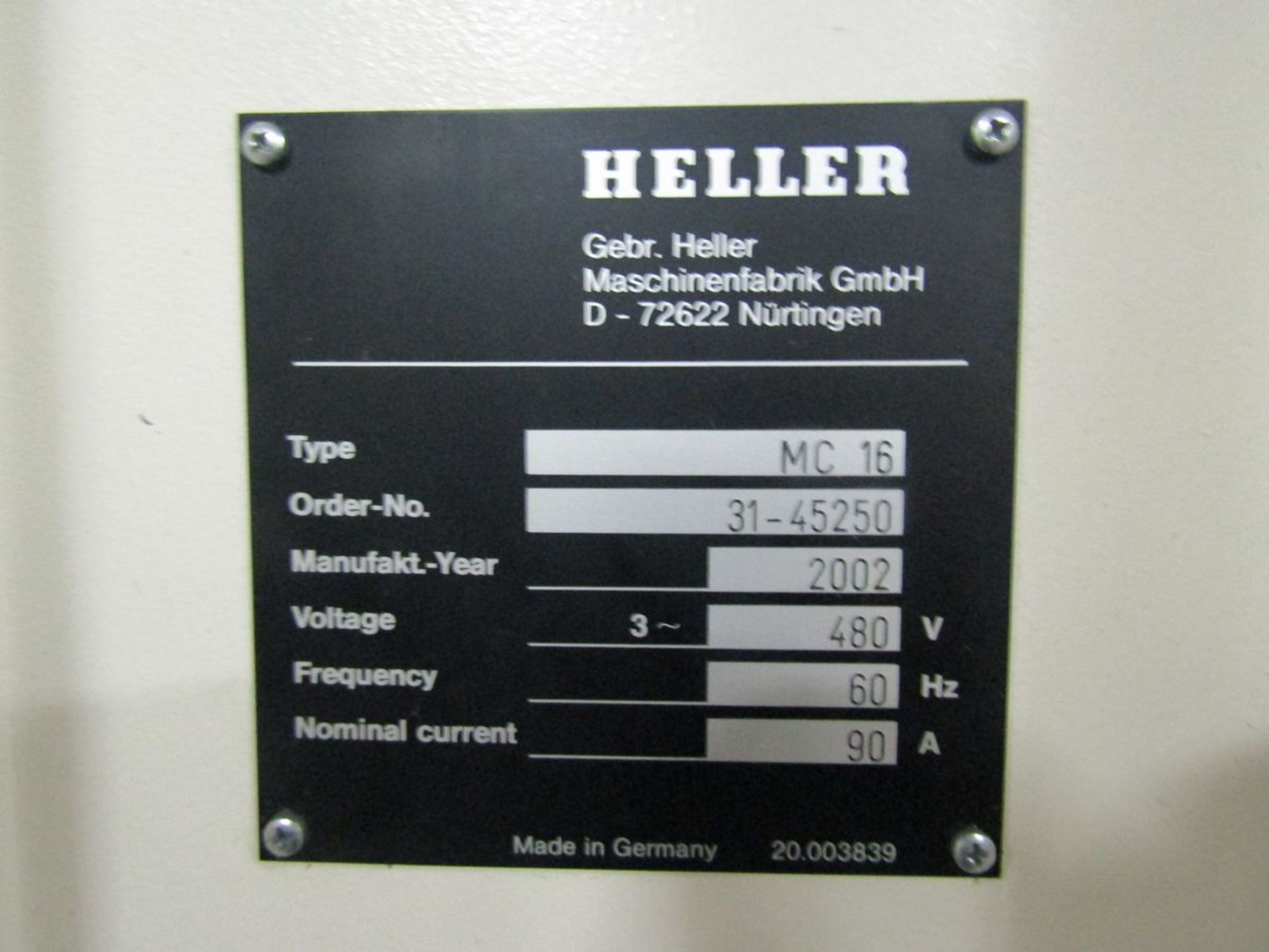 2002 Heller MC16 CNC Horizontal Machining Center - Image 7 of 8