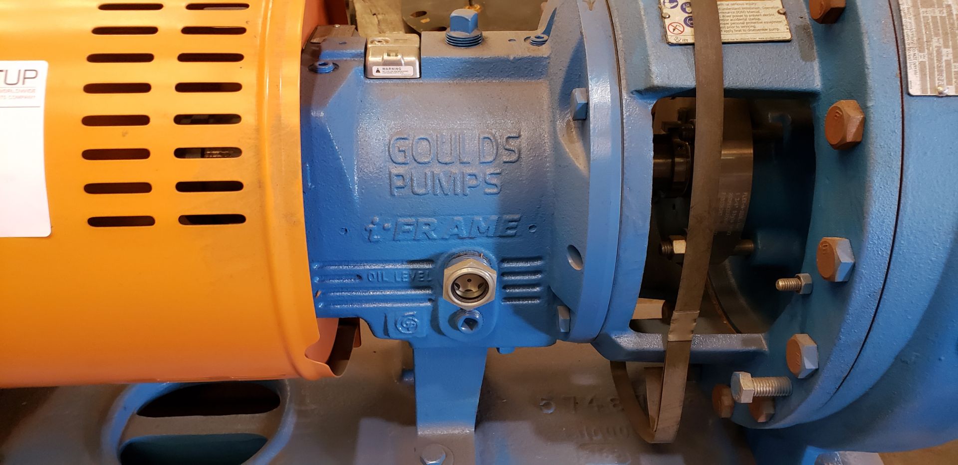 2015 GE/Goulds 10HP Pump Motor w/ Goulds 3196 Pump Motor: V-230/460, A- 93.0/46.5, HZ 60, 3PH, - Image 2 of 4