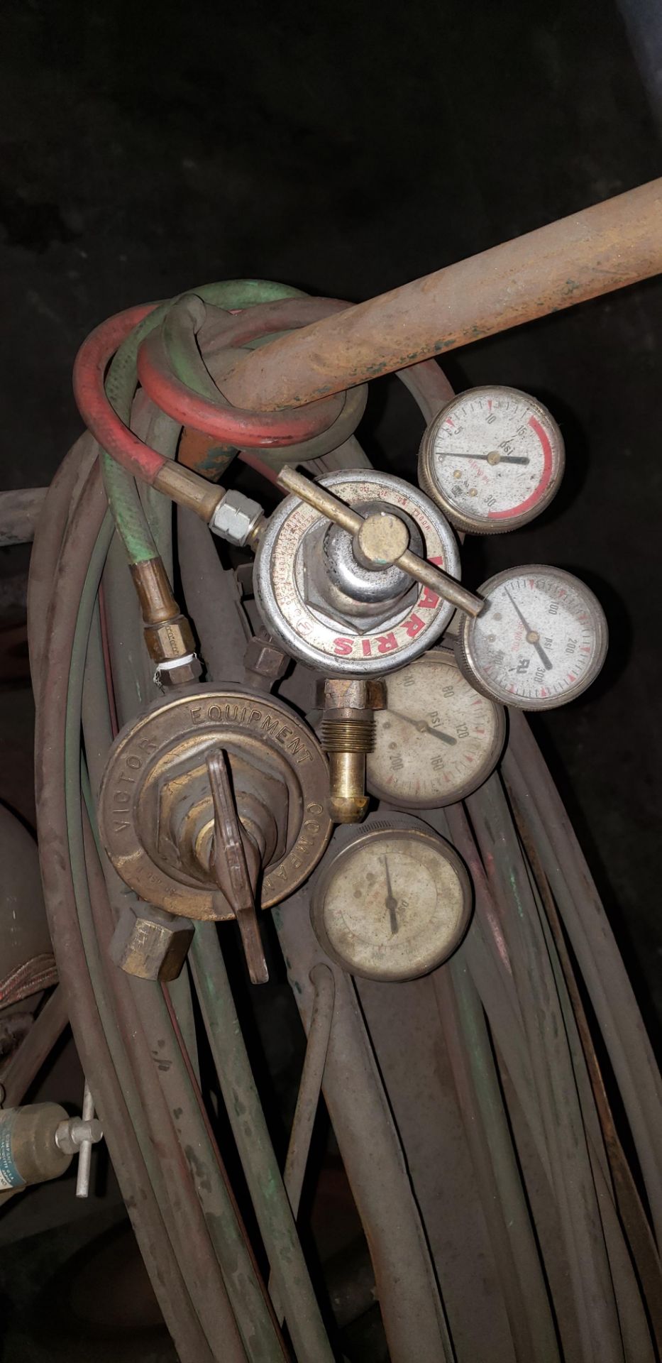 Welding Cart w/ Victor/Harris Gun, (2) Gauge Sets & (1) C02 Tank, Located In: Riverside - Image 2 of 3