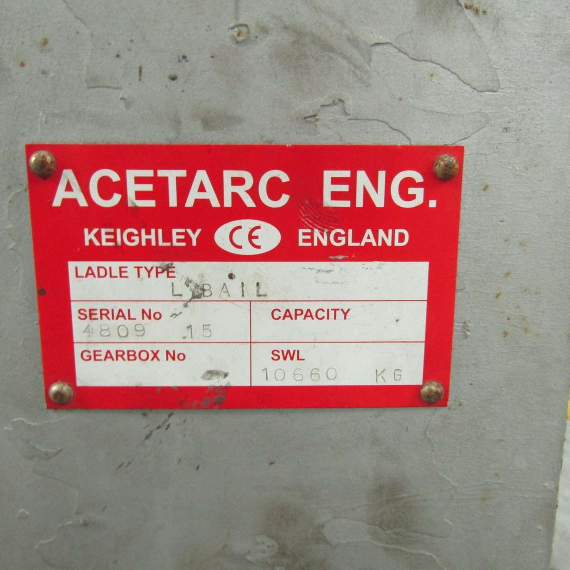 Acetarc 60" Ladle Attachment for Crane - Image 2 of 2