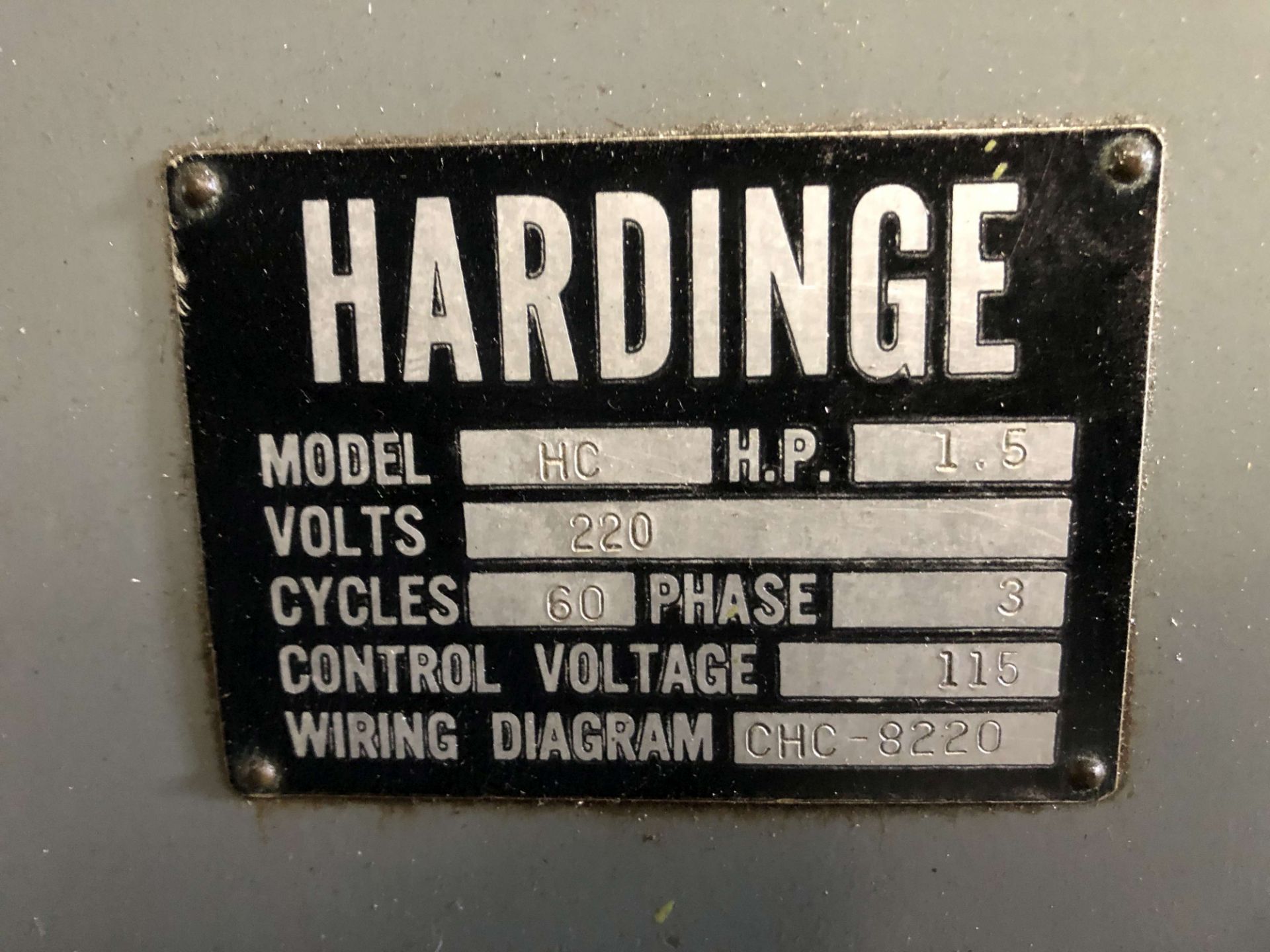 Hardinge HC Chucker Lathe, 1.5 HP, S/N HC2314G - Image 4 of 4