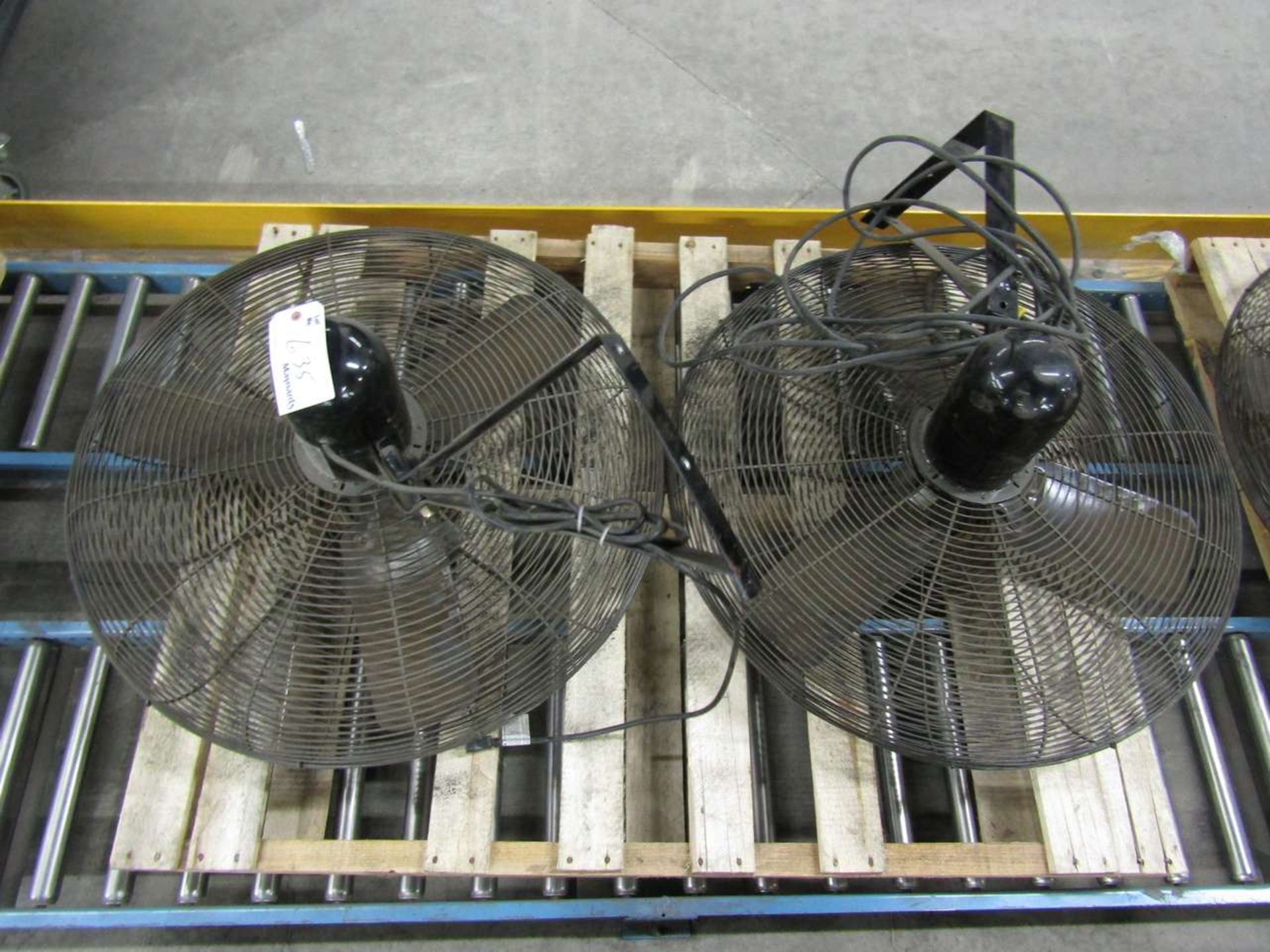 1 Skid with 2 34" Industrial Fans with mounting Bracket