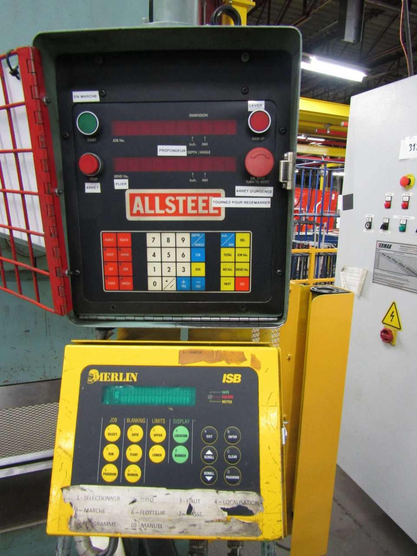 Alsteel 65T-12 65 Ton x 12' Hydraulic Press Brakes, - Image 2 of 3
