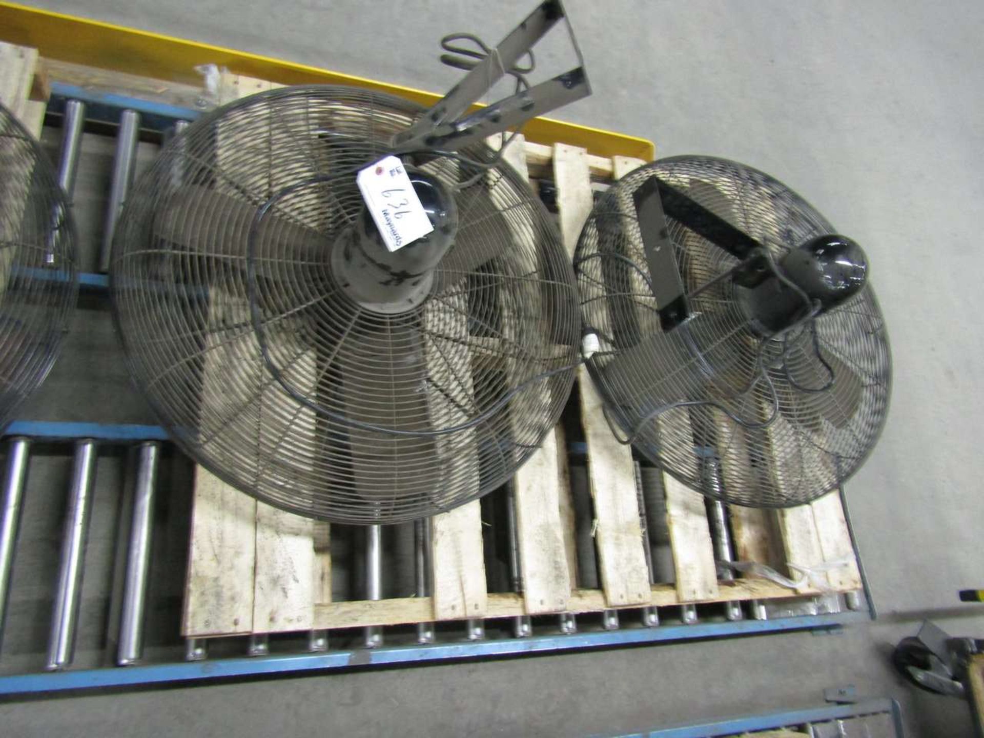 1 Skid with 2 34" Industrial Fans with mounting Bracket