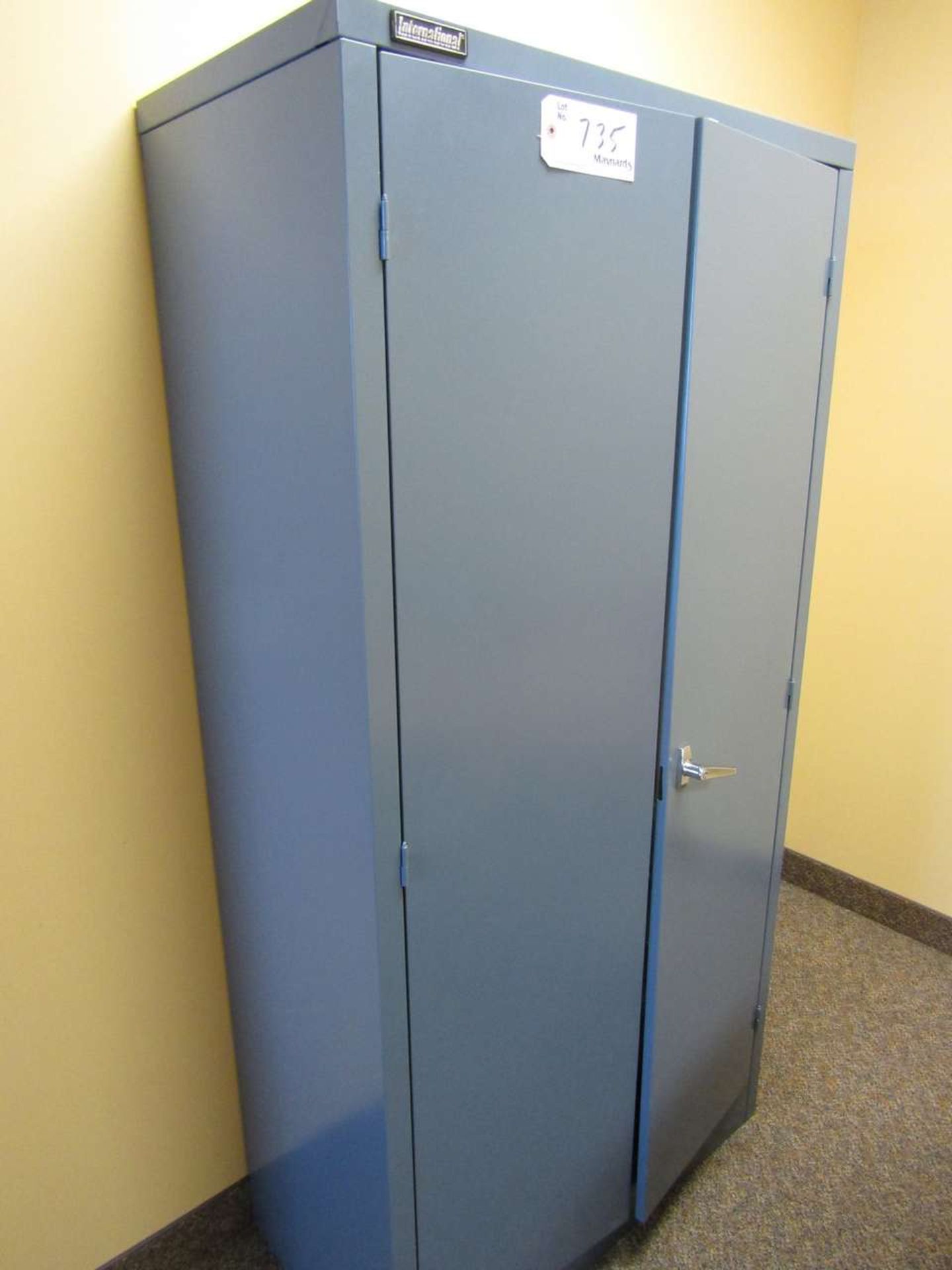 International 6' Tall 2 Door Standing Metal Cabinet