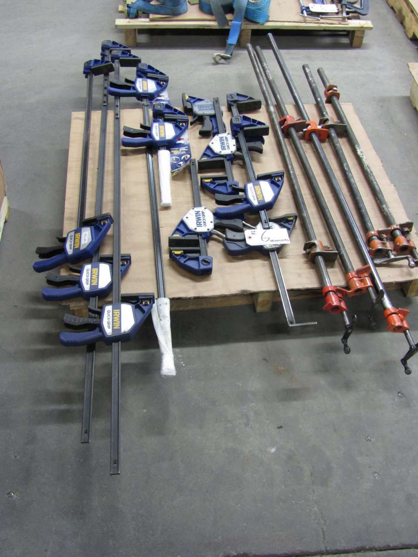 Assortment of Ratchetting bar clamps