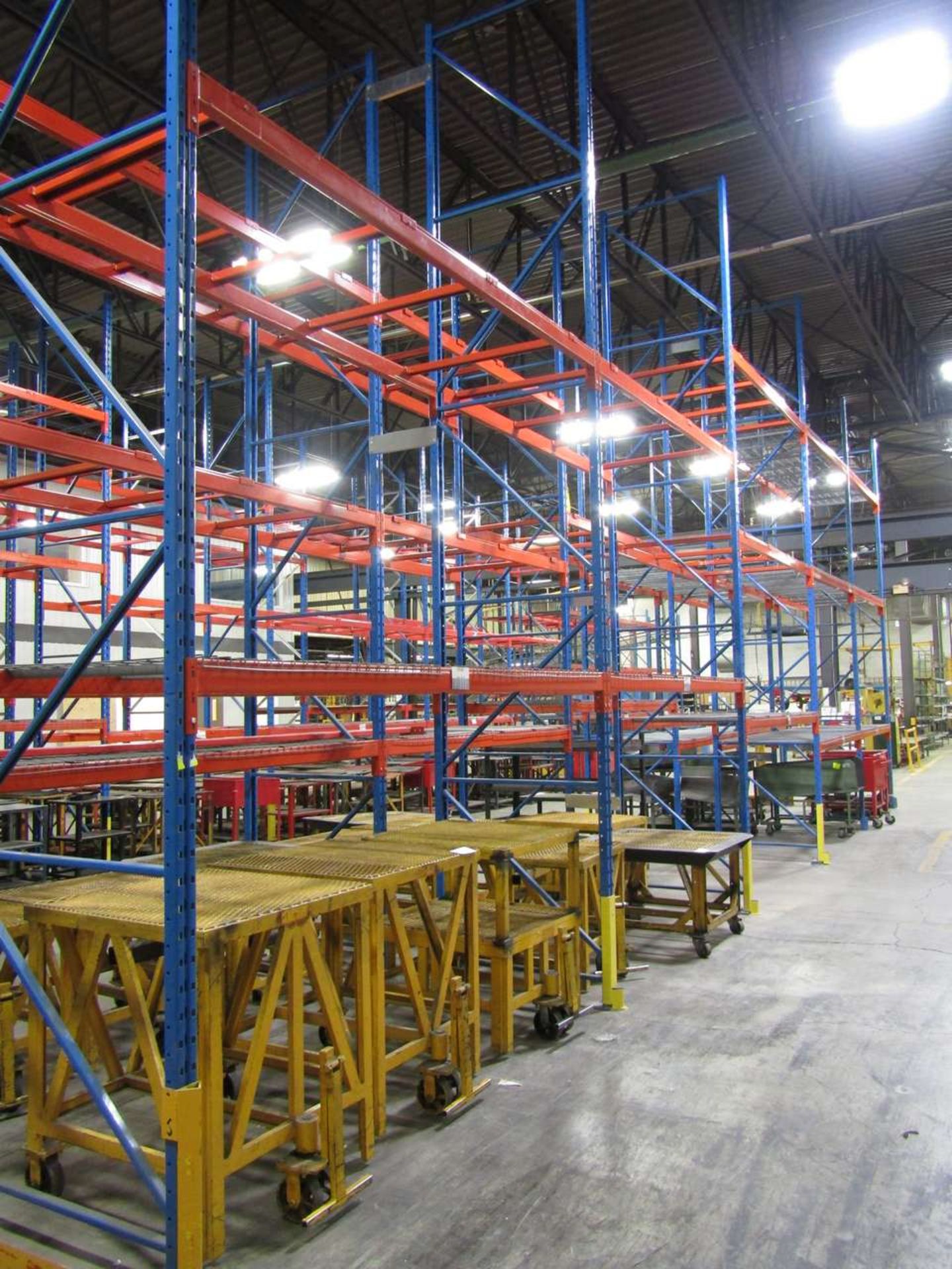 10 sections of 2 and 3 Tier Pallet Racking