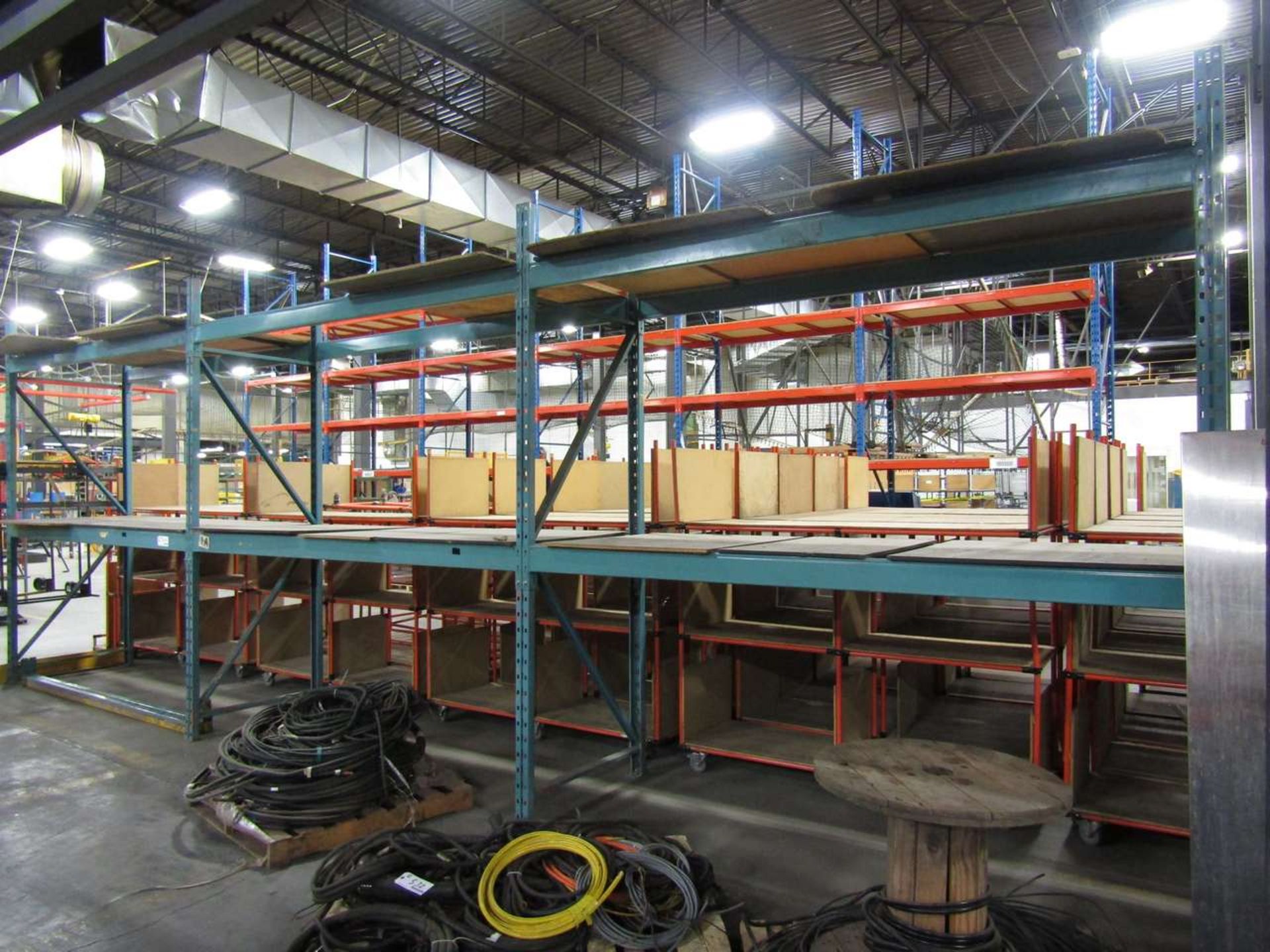 3 Sections of 2 Tier Pallet Racking