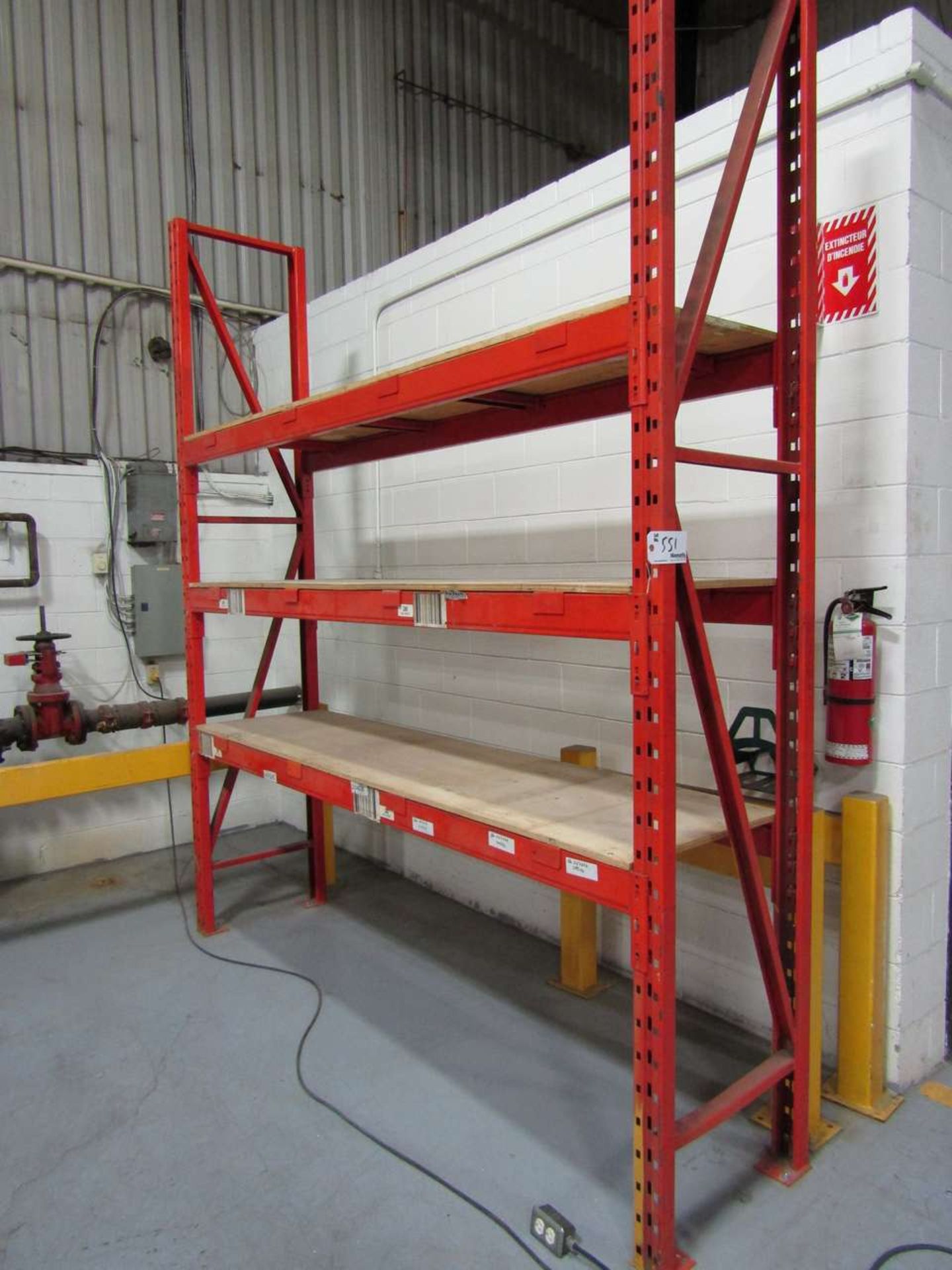 1 Section with 3 Tiers of Small Racking