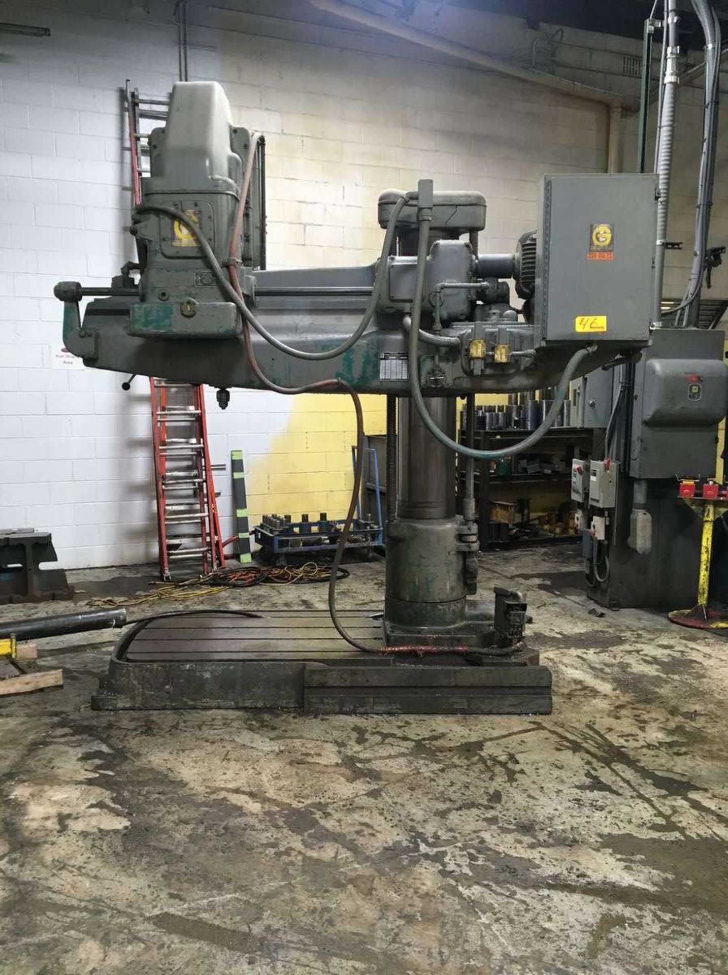 1966 Giddings Lewis Brick ford Chip master 4'x13'' Radial Arm Drill