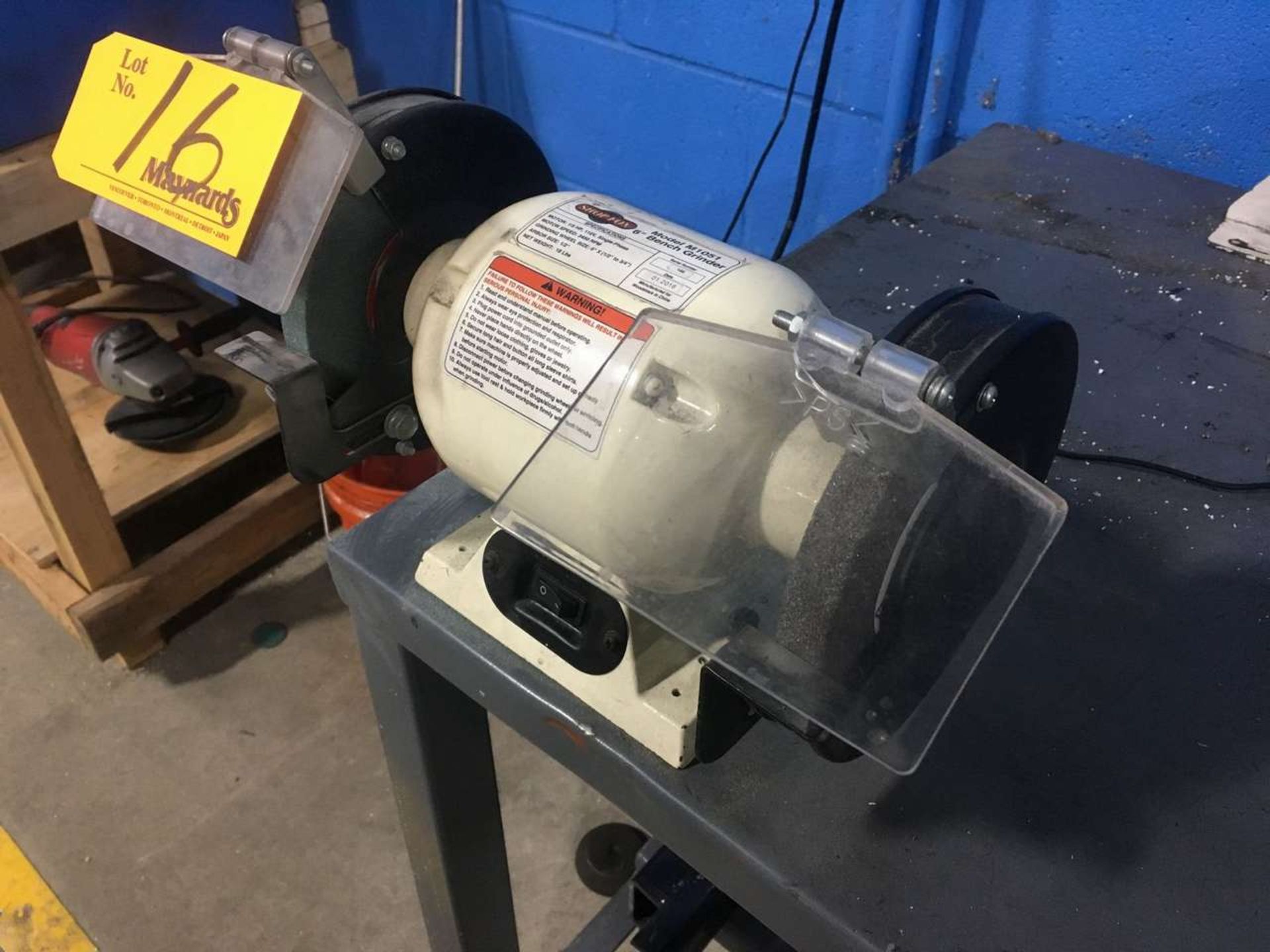 Shop Fox M1051 6'' Bench Grinder - Image 2 of 3