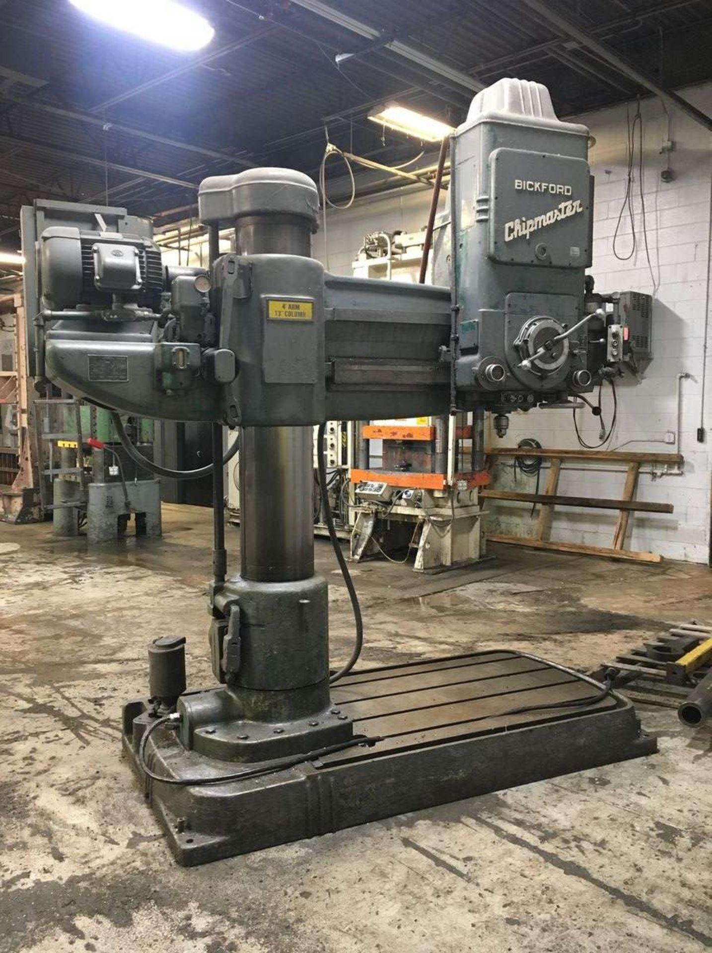 1966 Giddings Lewis Brick ford Chip master 4'x13'' Radial Arm Drill - Image 2 of 8