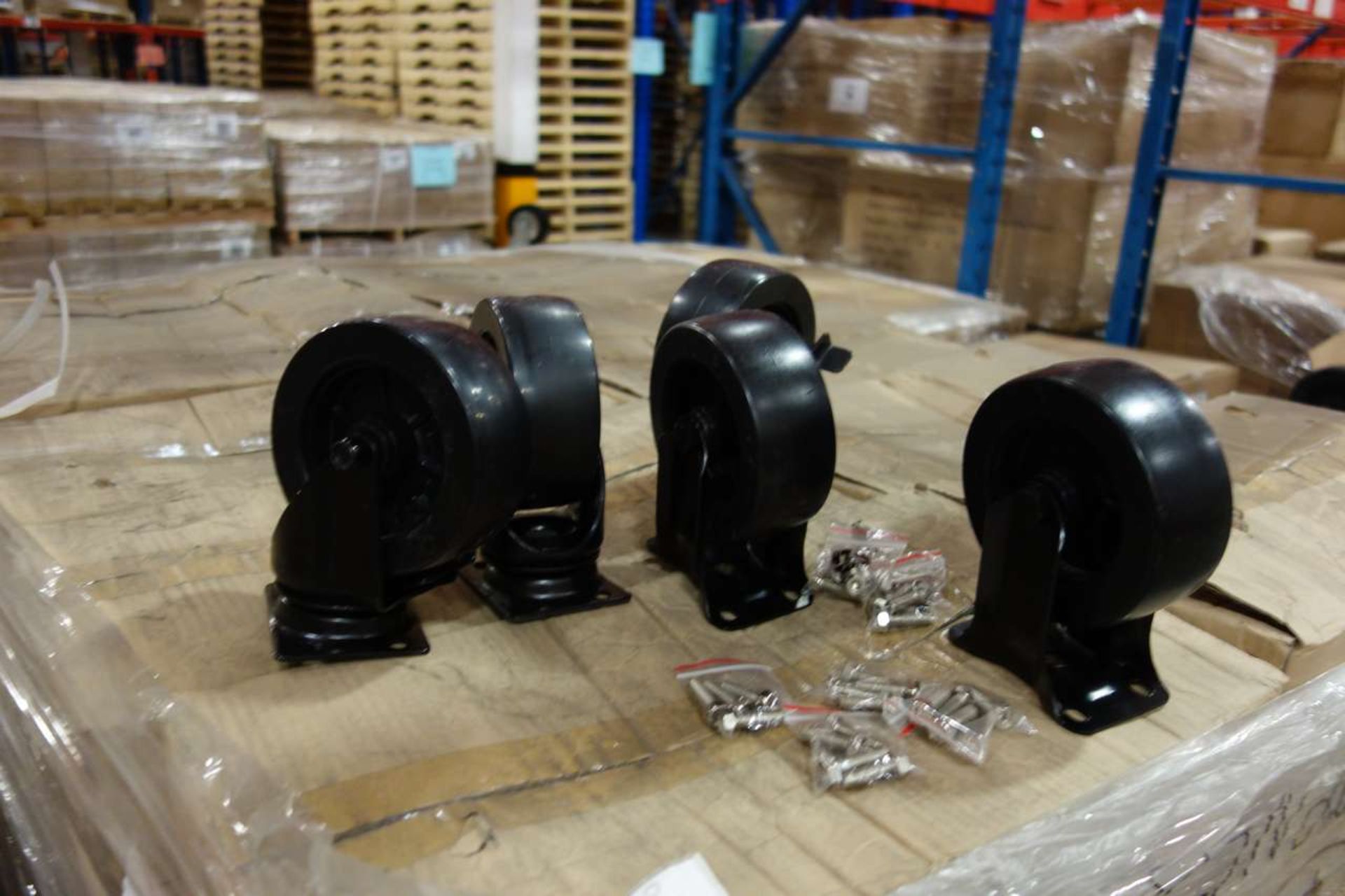 6 lifts of assorted castors - Image 2 of 3