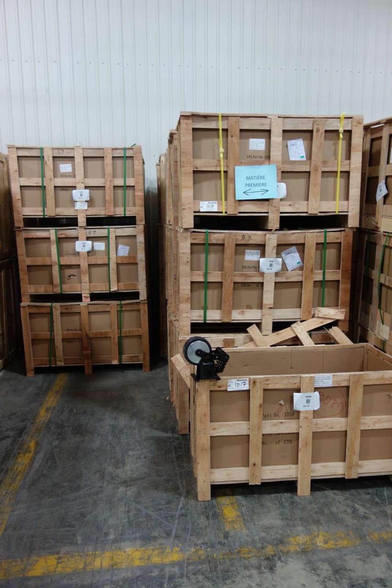 Approx 21 pallets of 6" x 2" rigid castors, - Image 2 of 2