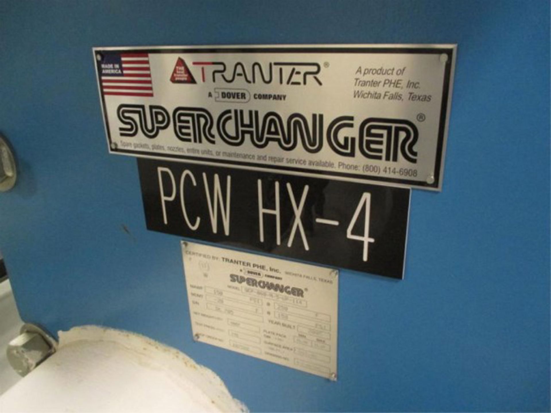 Tranter Dover Super Changer Heat Exchanger 150 PSI @ 250 Degree Plate Type - Located In: - Image 2 of 13