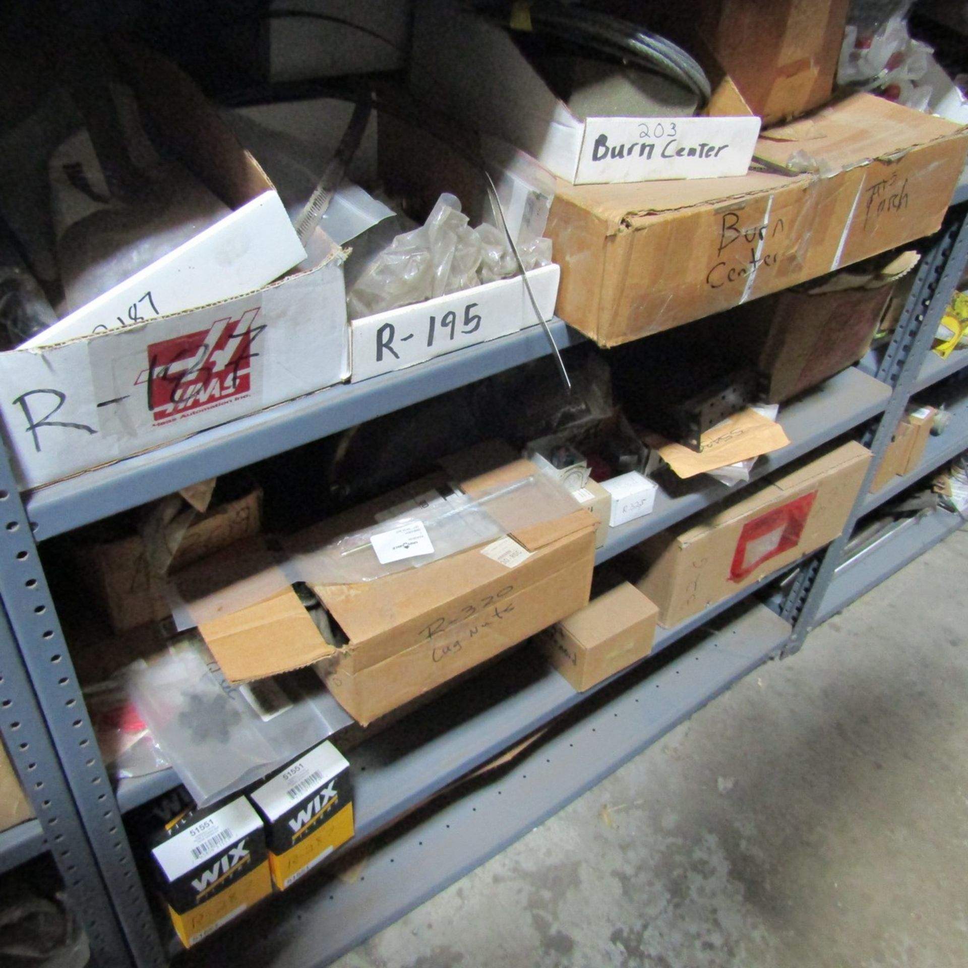 Shelving Units with Contents to Include 74" x 48", Pumps, Connectors, Plugs, Oil Filters, Fittings - Image 13 of 15