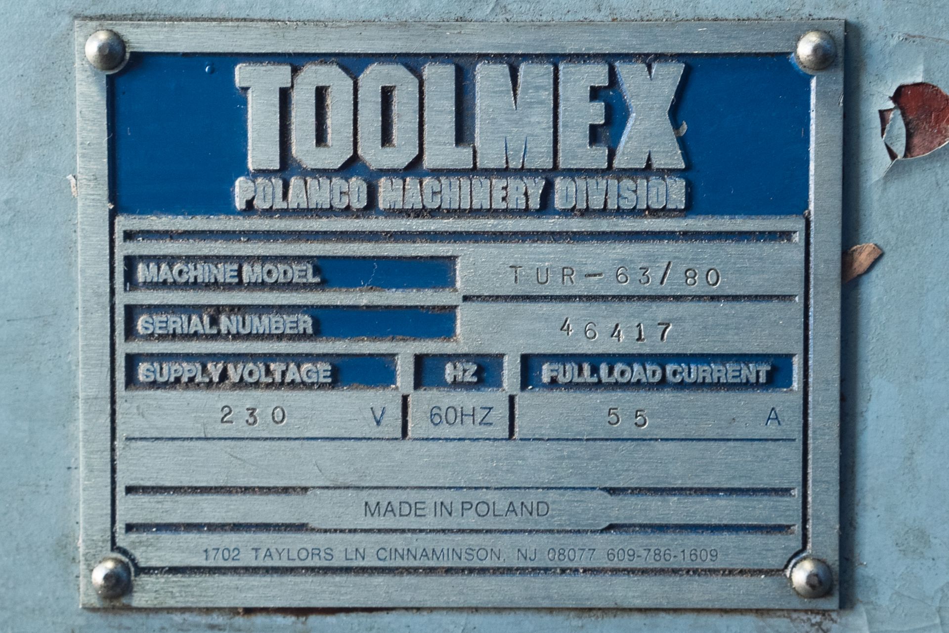 25" x 80" Polamco Engine Lathe Metal Turning Machining Dbl. Chuck 5.5" Hole - Located In: Huntington - Image 21 of 21