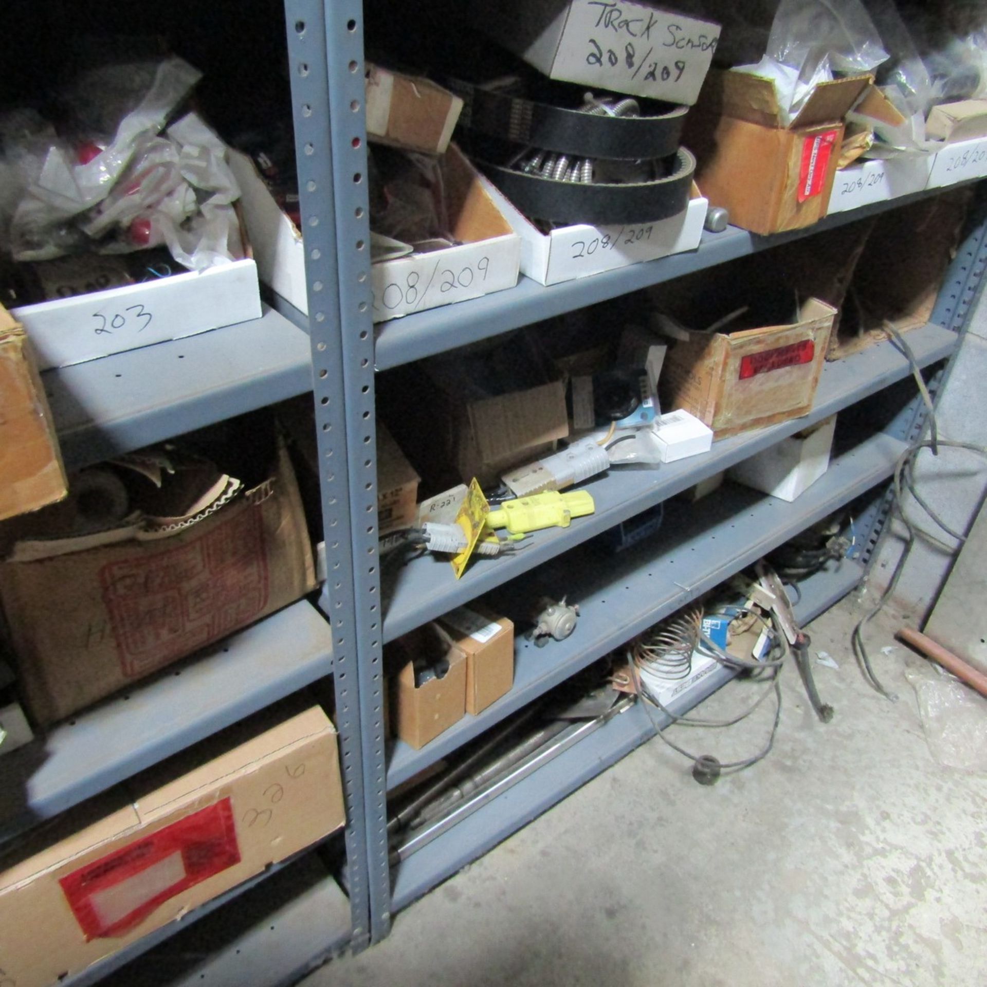 Shelving Units with Contents to Include 74" x 48", Pumps, Connectors, Plugs, Oil Filters, Fittings - Image 15 of 15