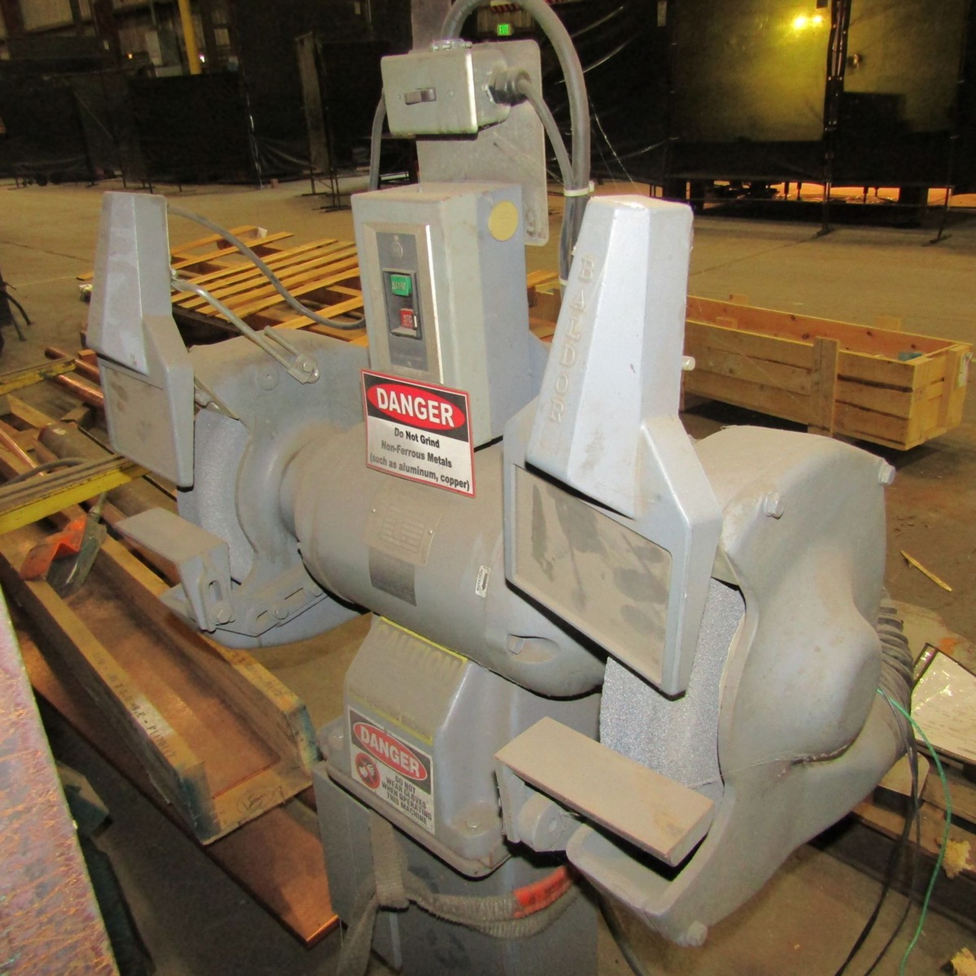 Baldor 12" Double End Pedestal Grinder 2 HP, 208-220/440 V, 3 Ph. - Image 2 of 2