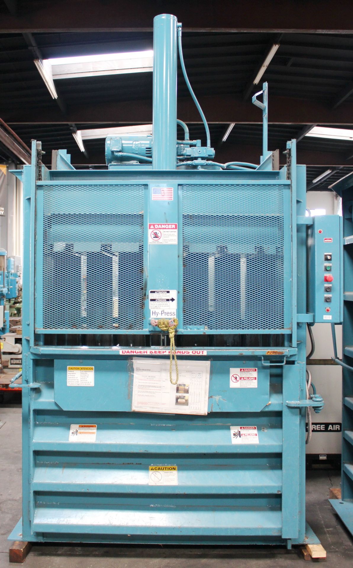 60" x 30" x 48" Marathon Vertical Hyd. Baler Compactor V-6030HD 10 HP - Located In: Huntington Park, - Image 2 of 11