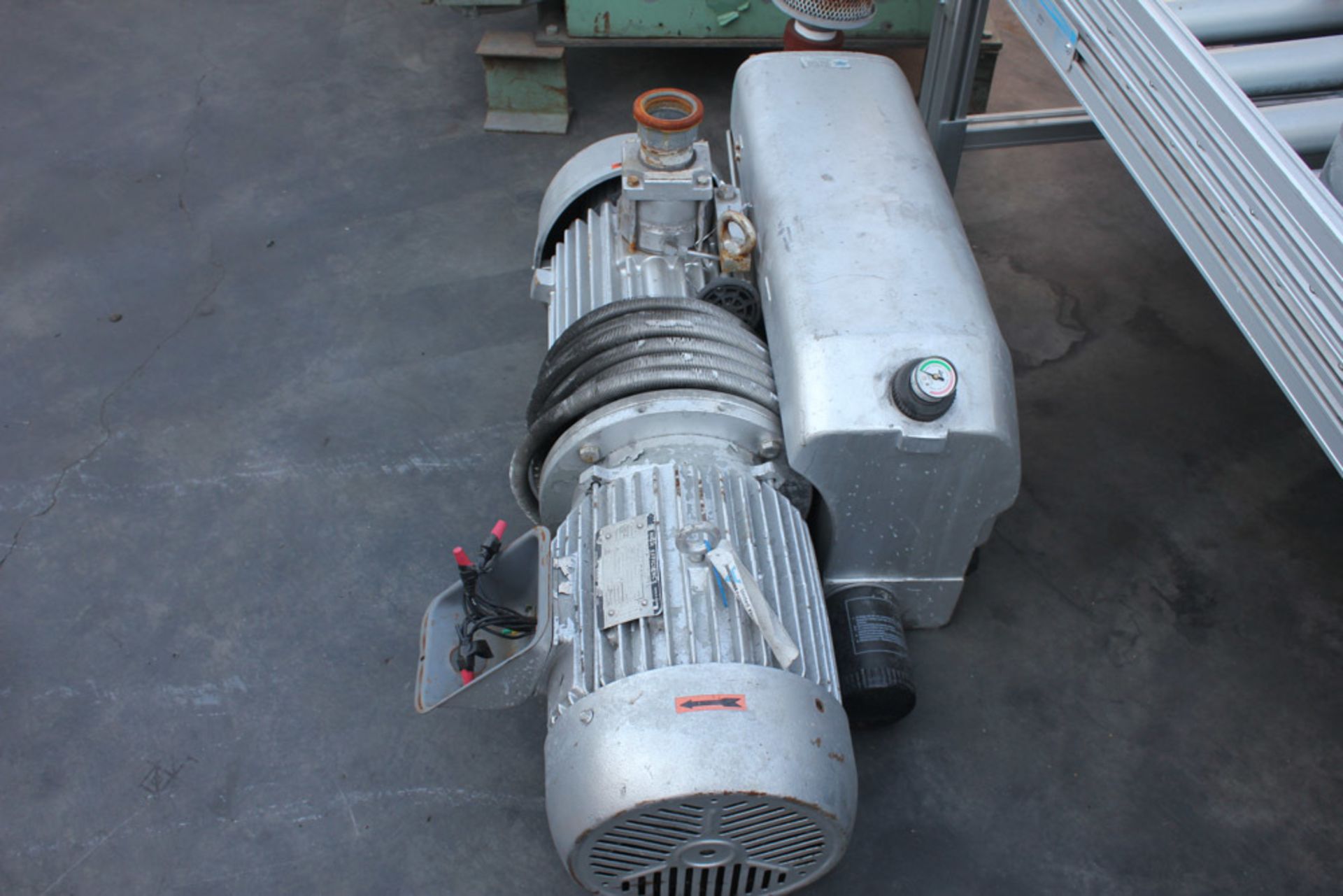 10HP Busch Rotary Vane Vacuum Pump and Motor 174 CFM Mdl. RCO250-B006-1001 - Located In: