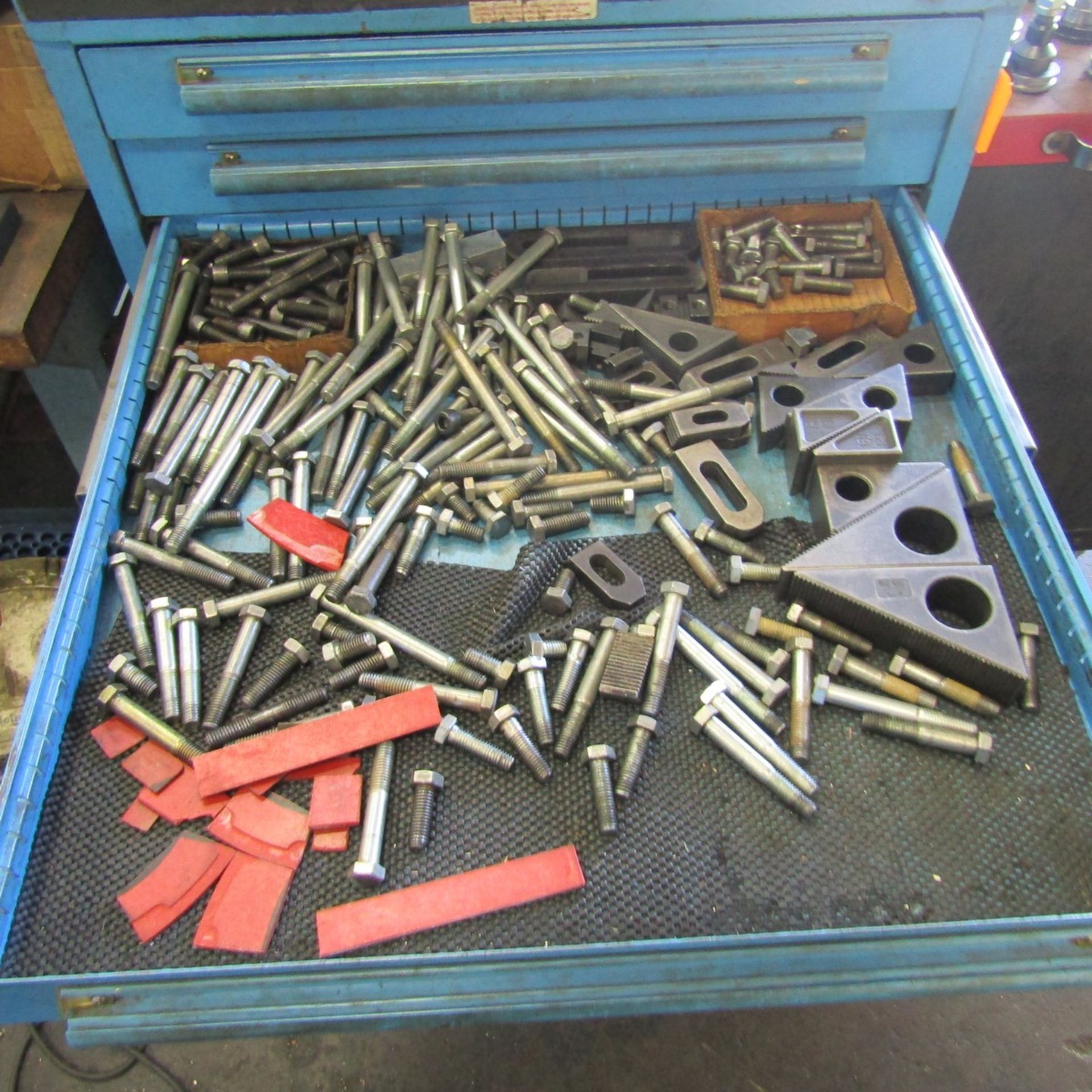 9-Drawer Heavy Duty Parts Cabinet with Contents to Include; Drill Bits, Cutter Bits, Bolts, Holders, - Image 4 of 5