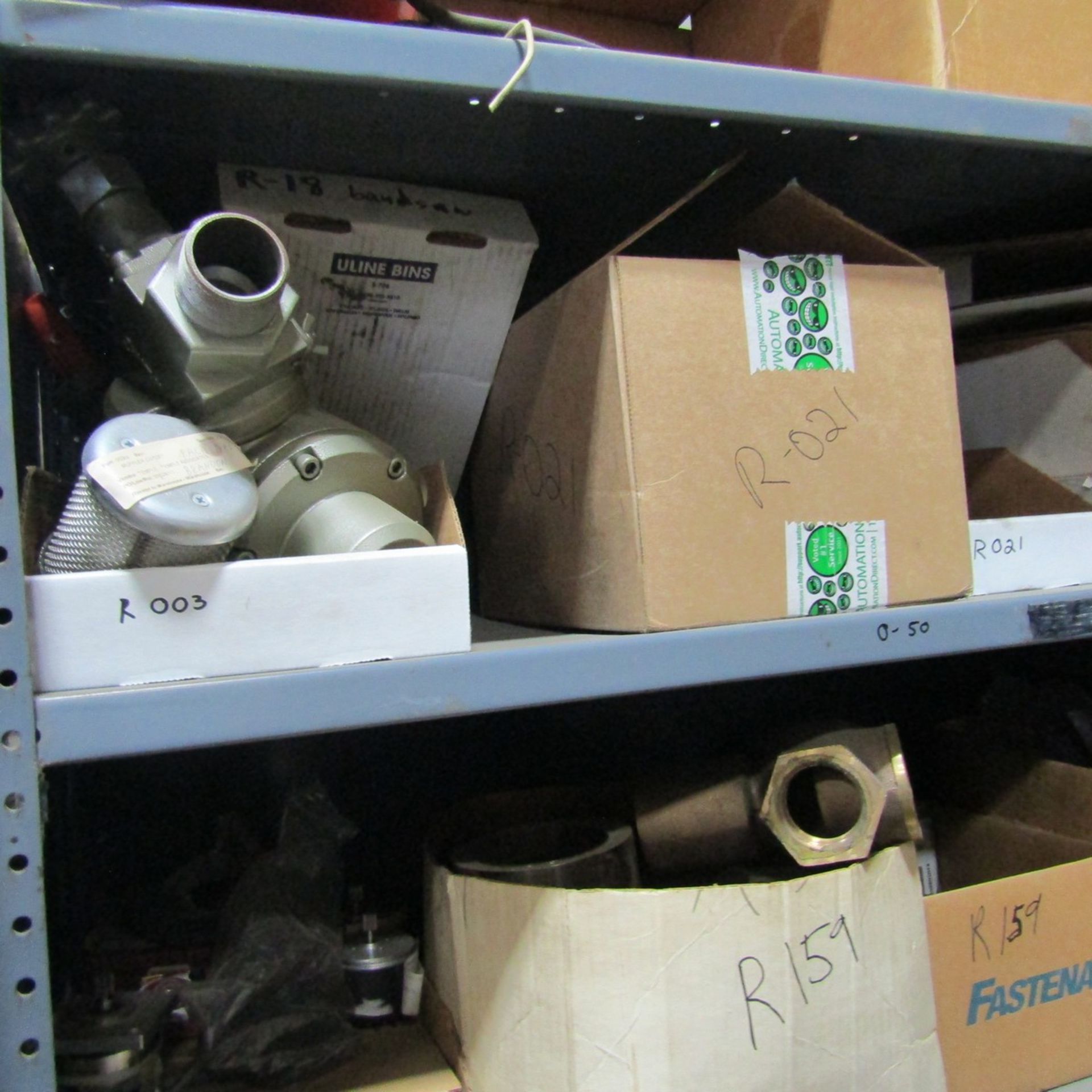 Shelving Units with Contents to Include 74" x 48", Pumps, Connectors, Plugs, Oil Filters, Fittings - Image 10 of 15
