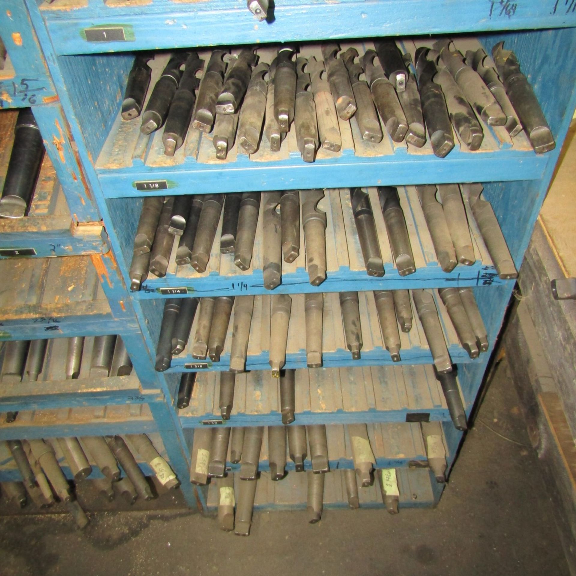 Lot of Assorted Size Drill Bits with Custom 76" x 72" Tool Cabinet - Image 8 of 8