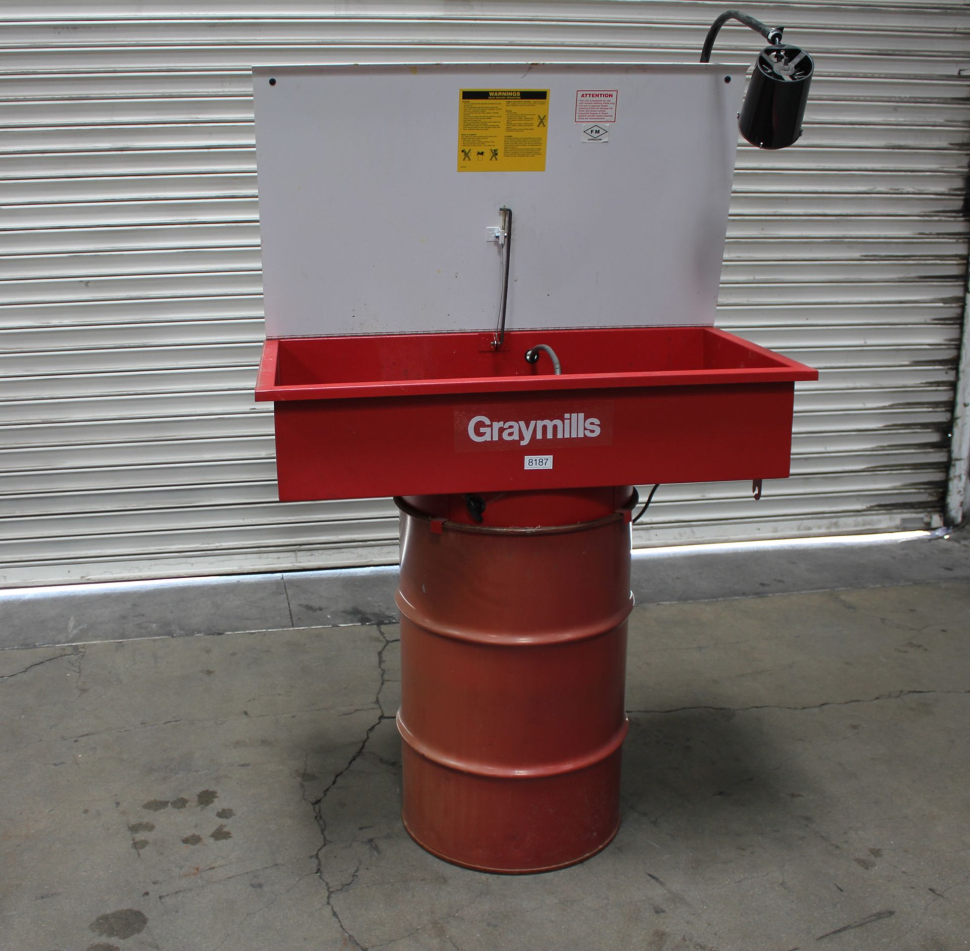 Graymills DMD236 Solvent 30 Gallon Drum Mount Manual Parts Washer 36" Wide - Located In: - Image 2 of 4