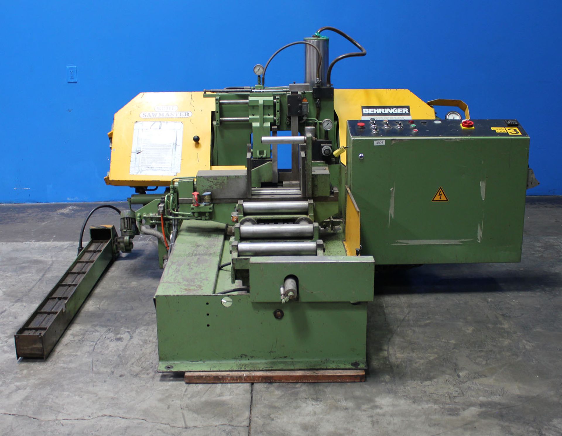 12'' x 10" Behringer Auto. Horiz. Metal Cutting Band Saw - Located In: Huntington Park, CA