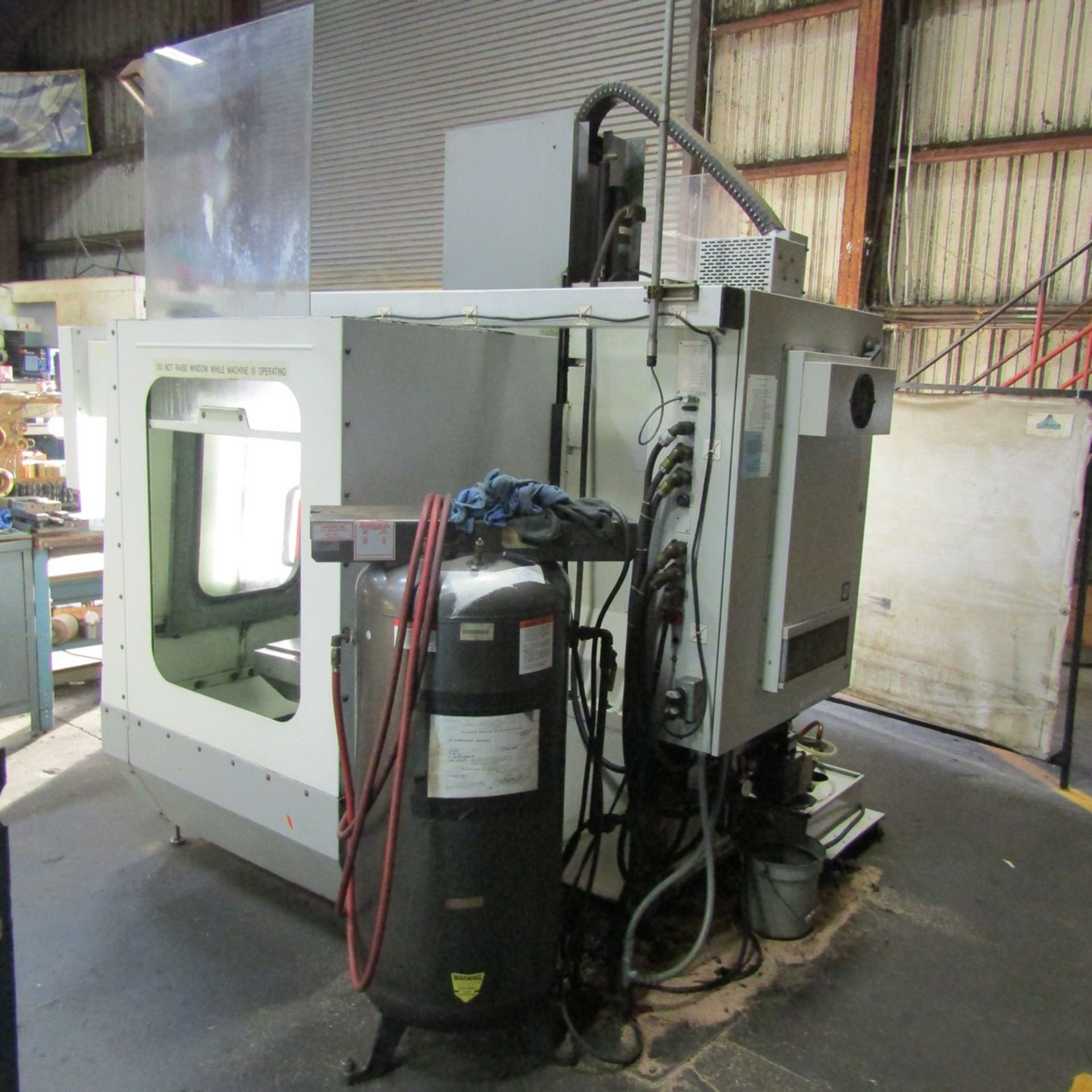 1995 Haas, Mdl: VF-1 Vertical Machining Center 20 ATC, 14" x 26" T-Slotted Table, 8" Kurt II Machine - Image 6 of 8