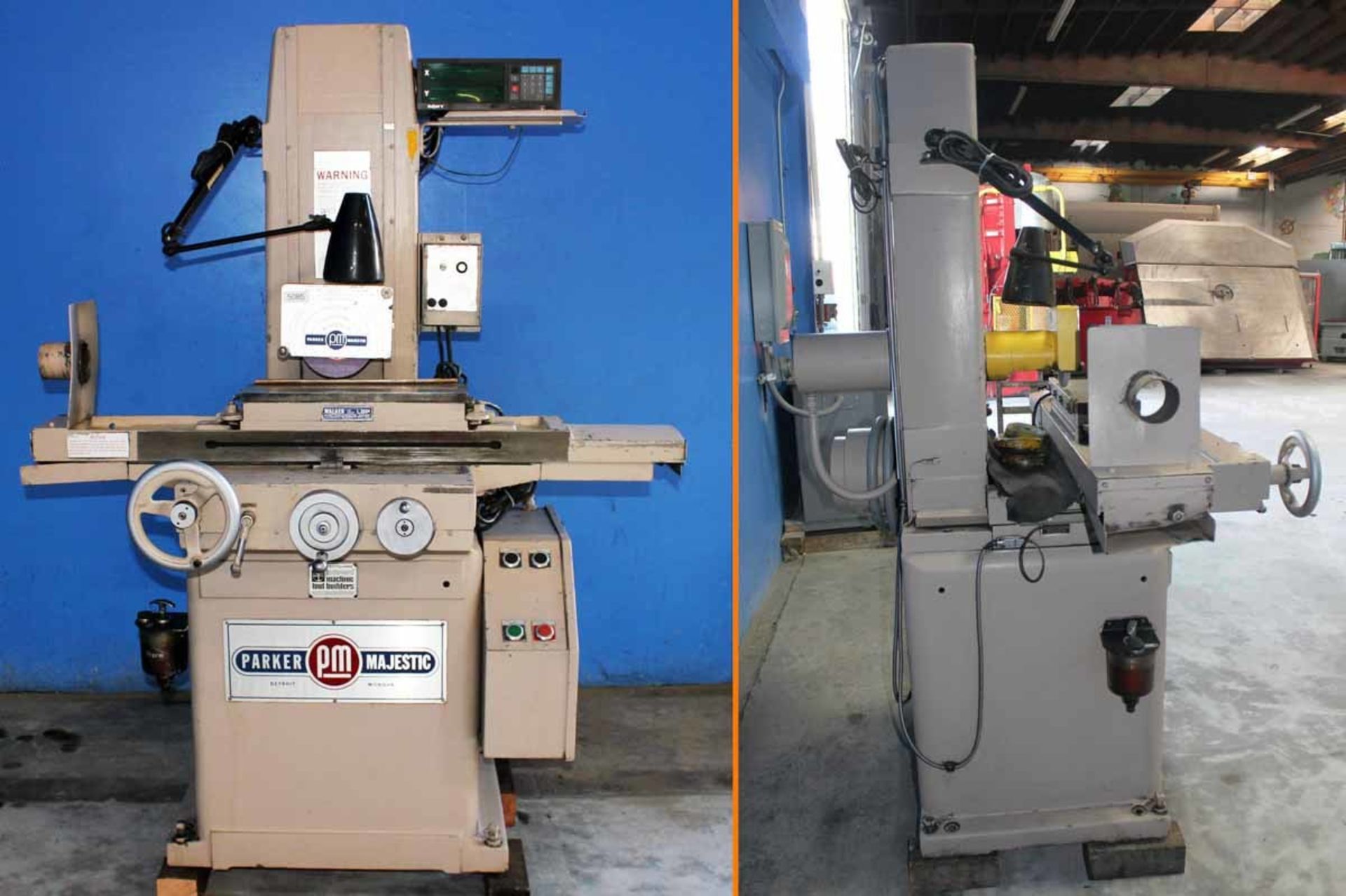 6" x 18" Parker Majestic Mdl. 2Z Metal Surface Grinder DRO - Located In: Huntington Park, CA